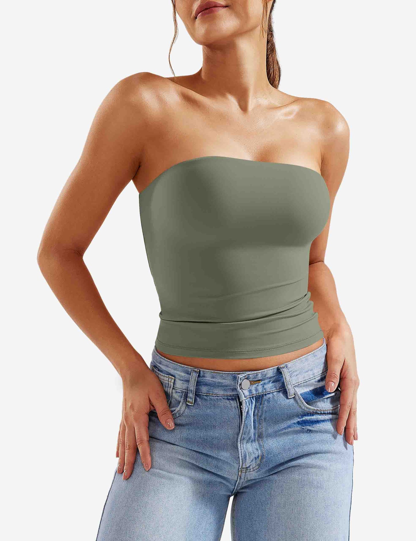 Tebeary Wan Double Lined Tube Top