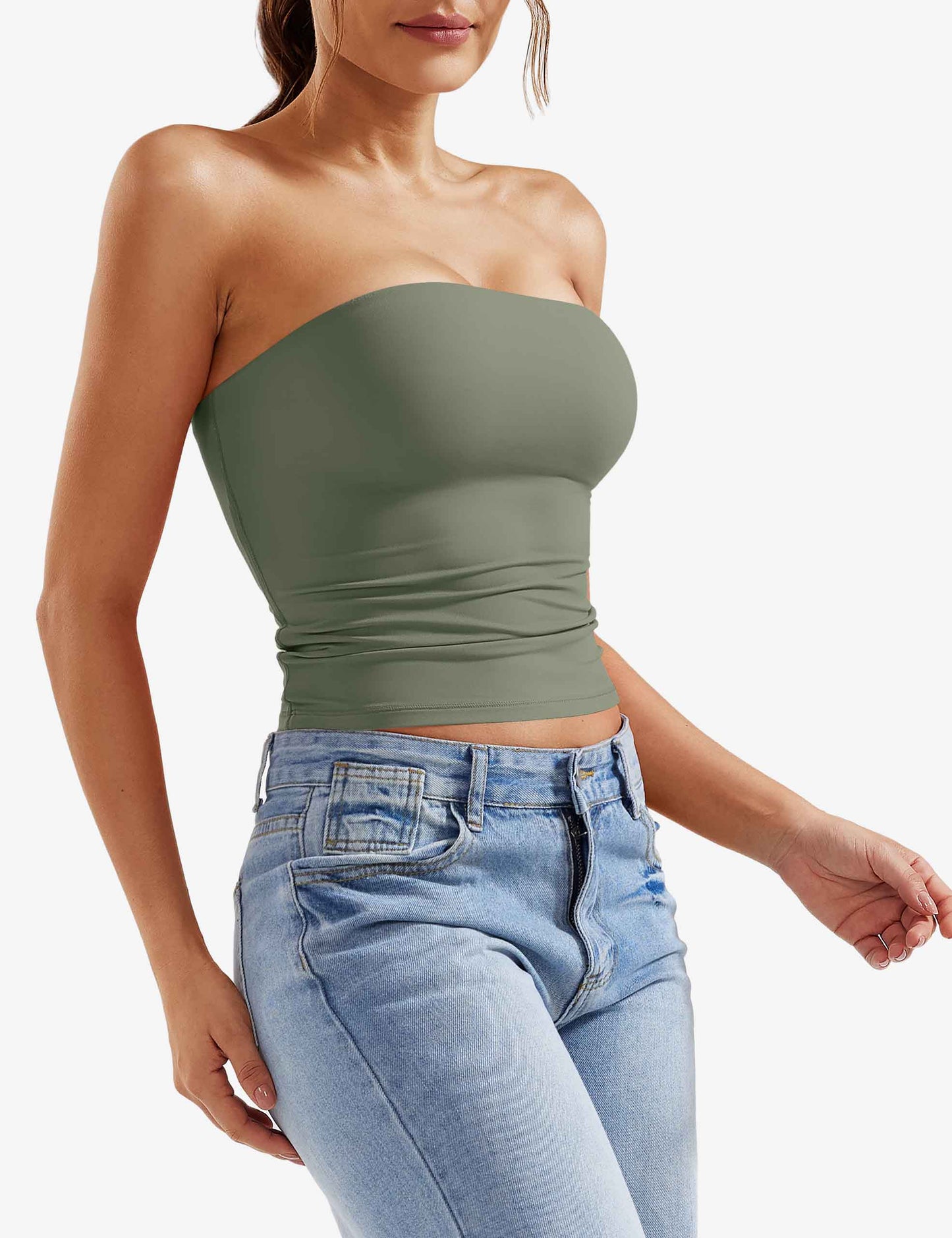 Tebeary Wan Double Lined Tube Top