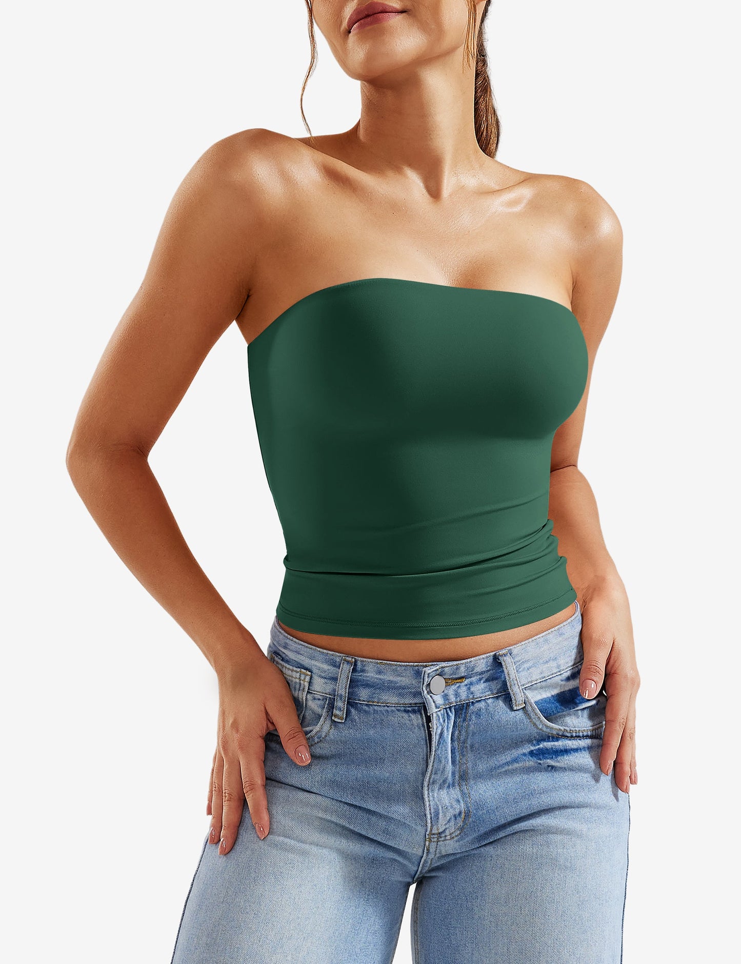 Tebeary Wan Double Lined Tube Top