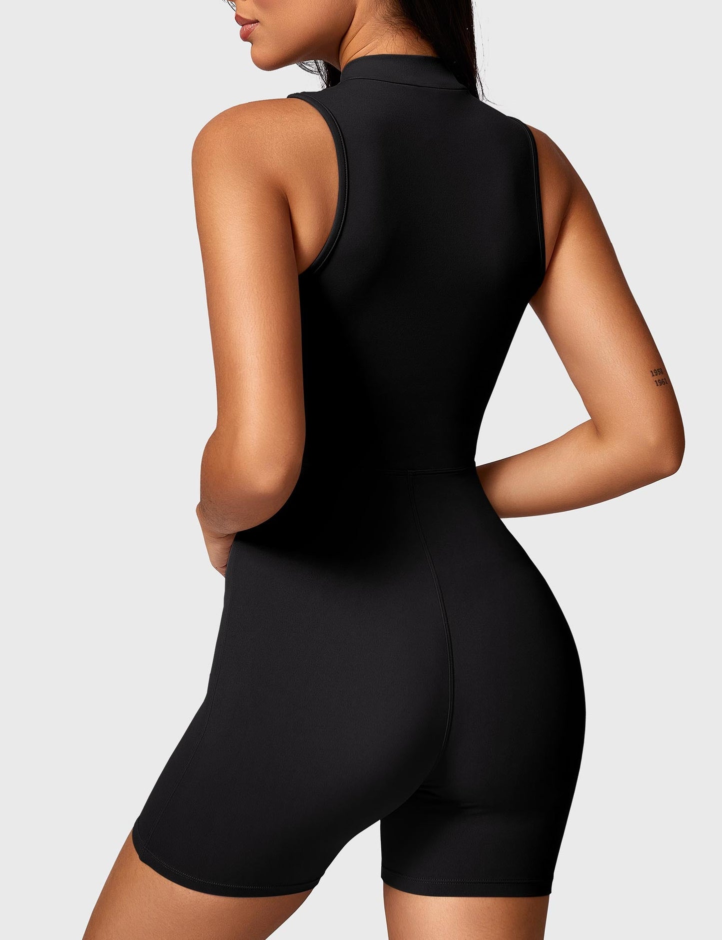 Tebeary Issa Sleeveless Zipper Romper