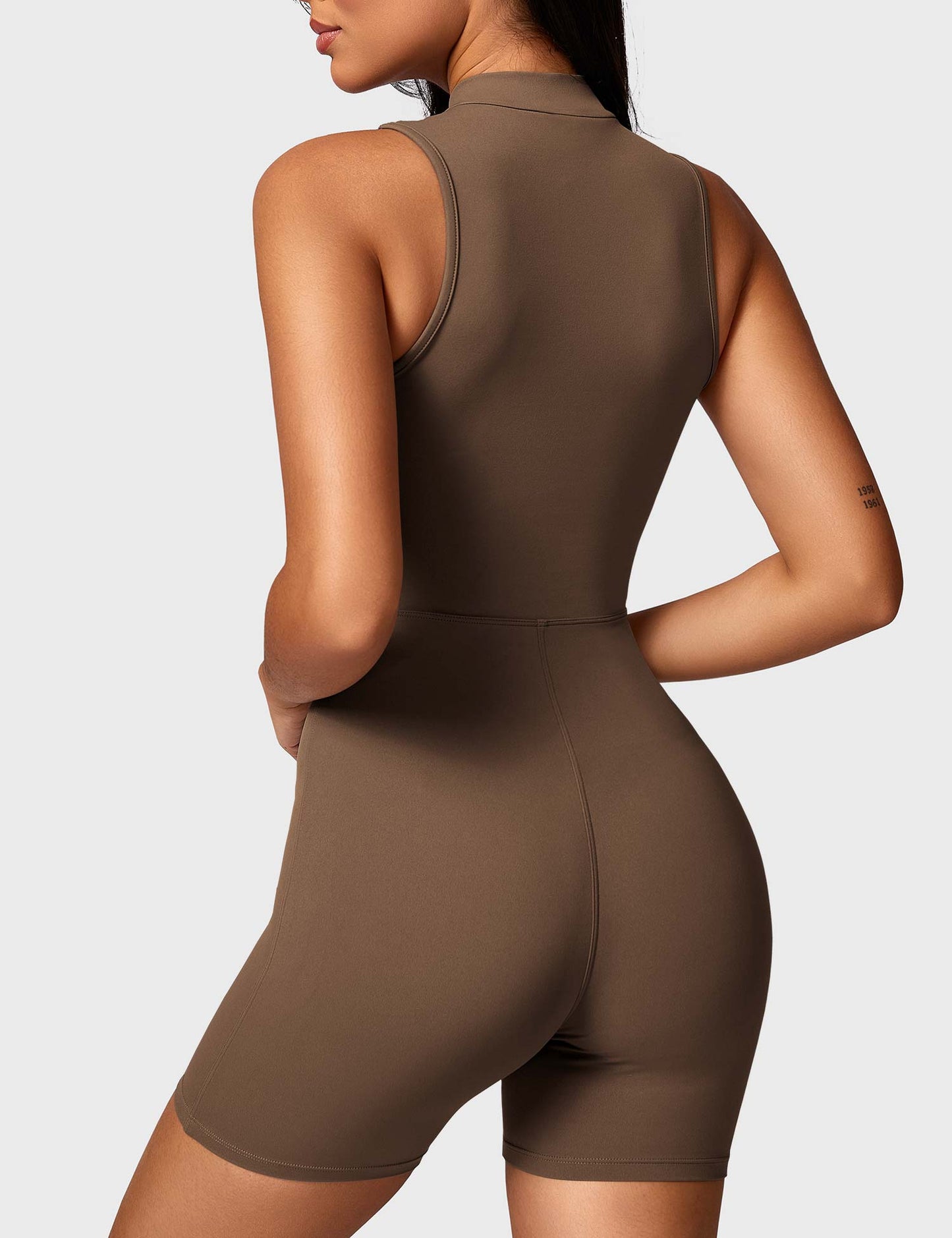 Tebeary Issa Sleeveless Zipper Romper