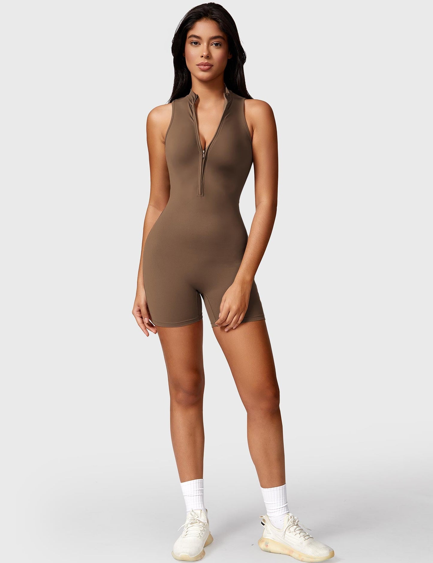 Tebeary Issa Sleeveless Zipper Romper