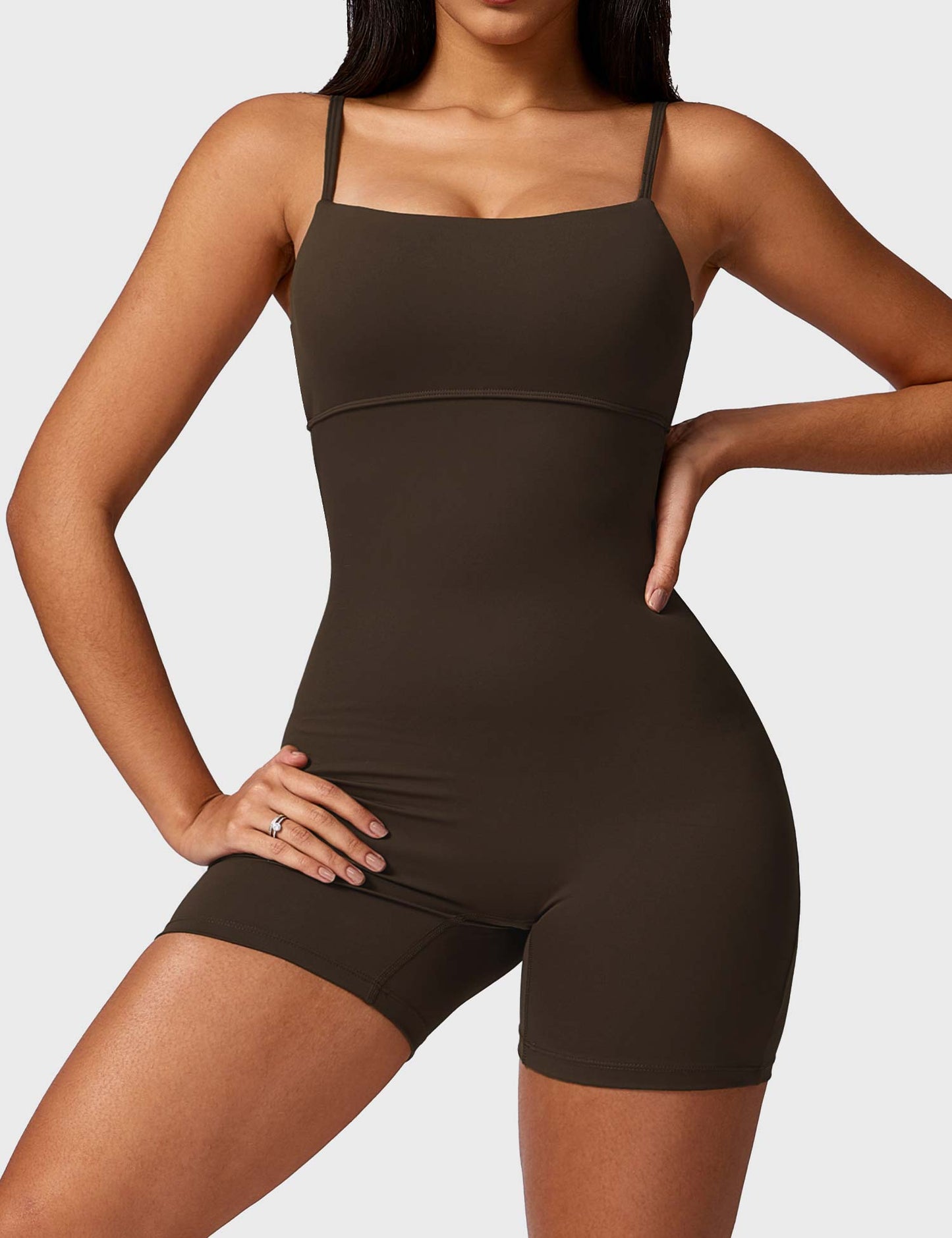 Tebeary V-Back Scrunch Romper