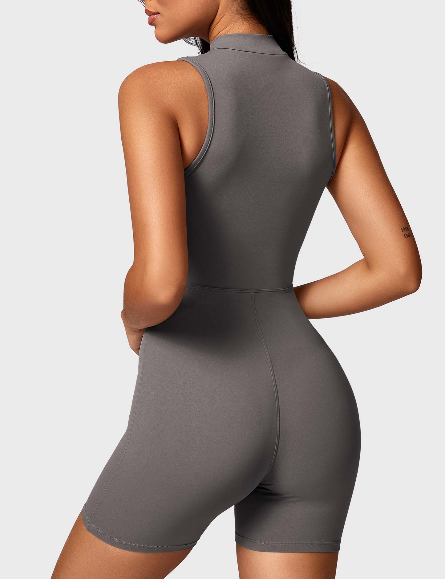 Tebeary Issa Sleeveless Zipper Romper