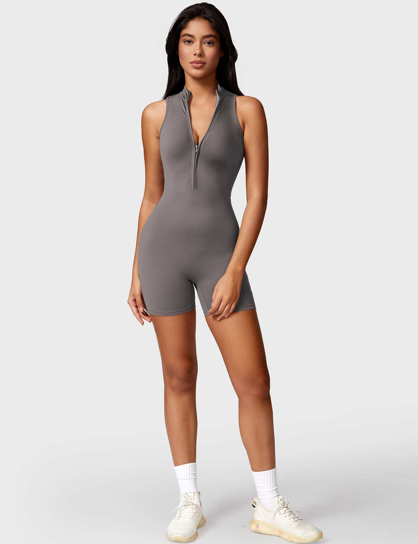 Tebeary Issa Sleeveless Zipper Romper
