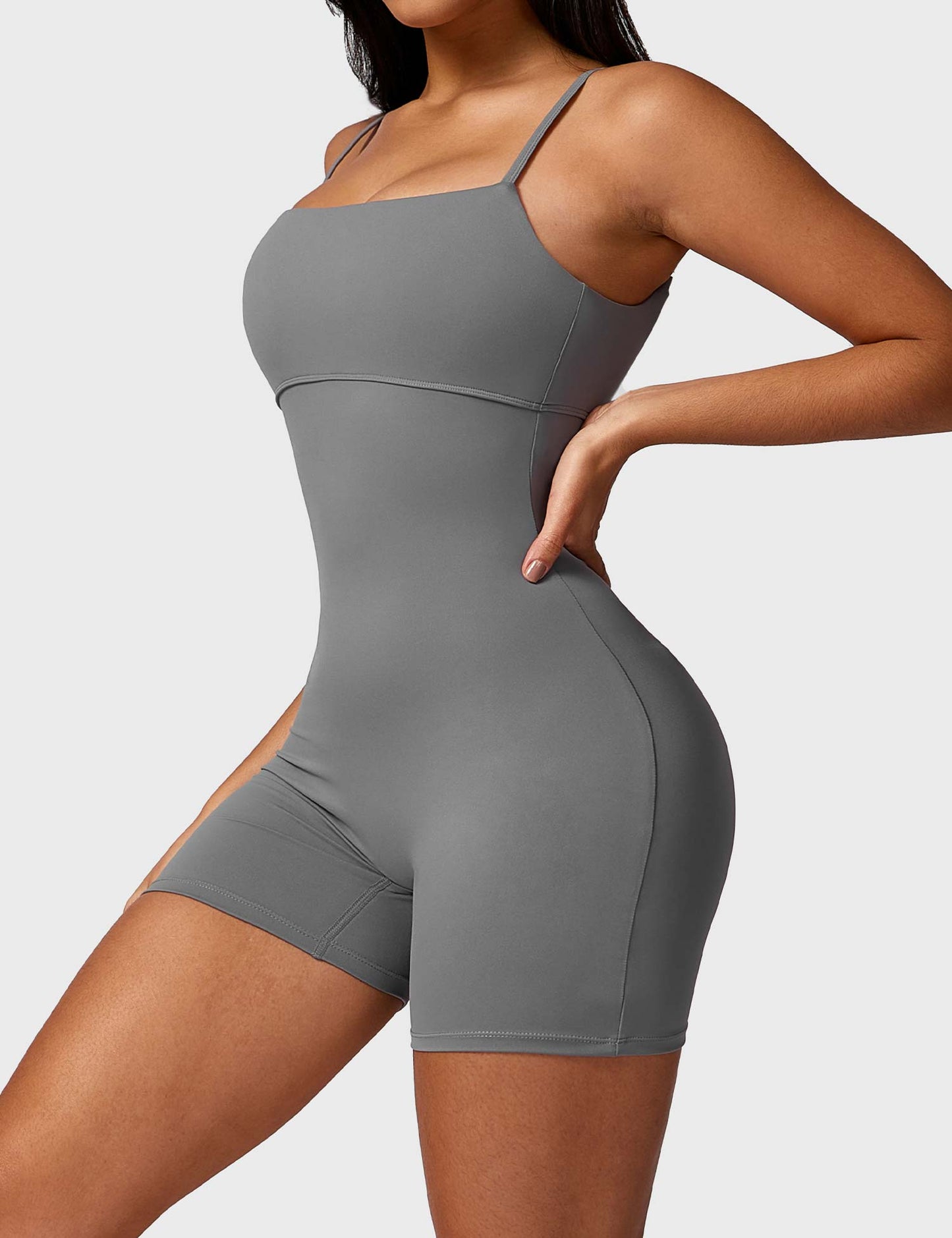 Tebeary V-Back Scrunch Romper