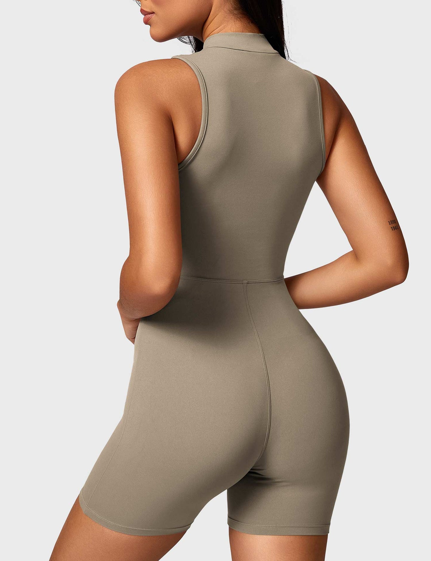 Tebeary Issa Sleeveless Zipper Romper