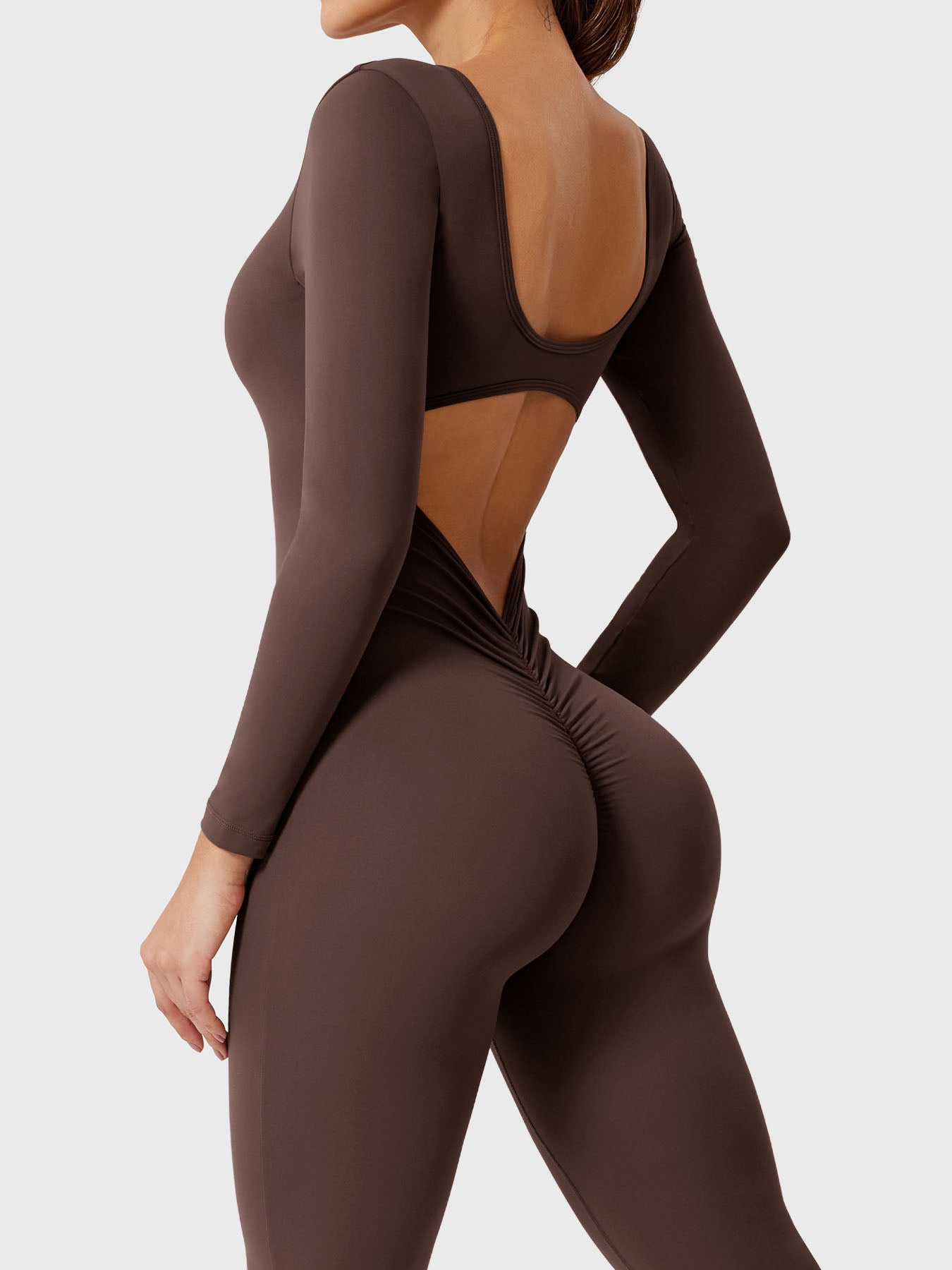 Tebeary Long Sleeves Flared Jumpsuit