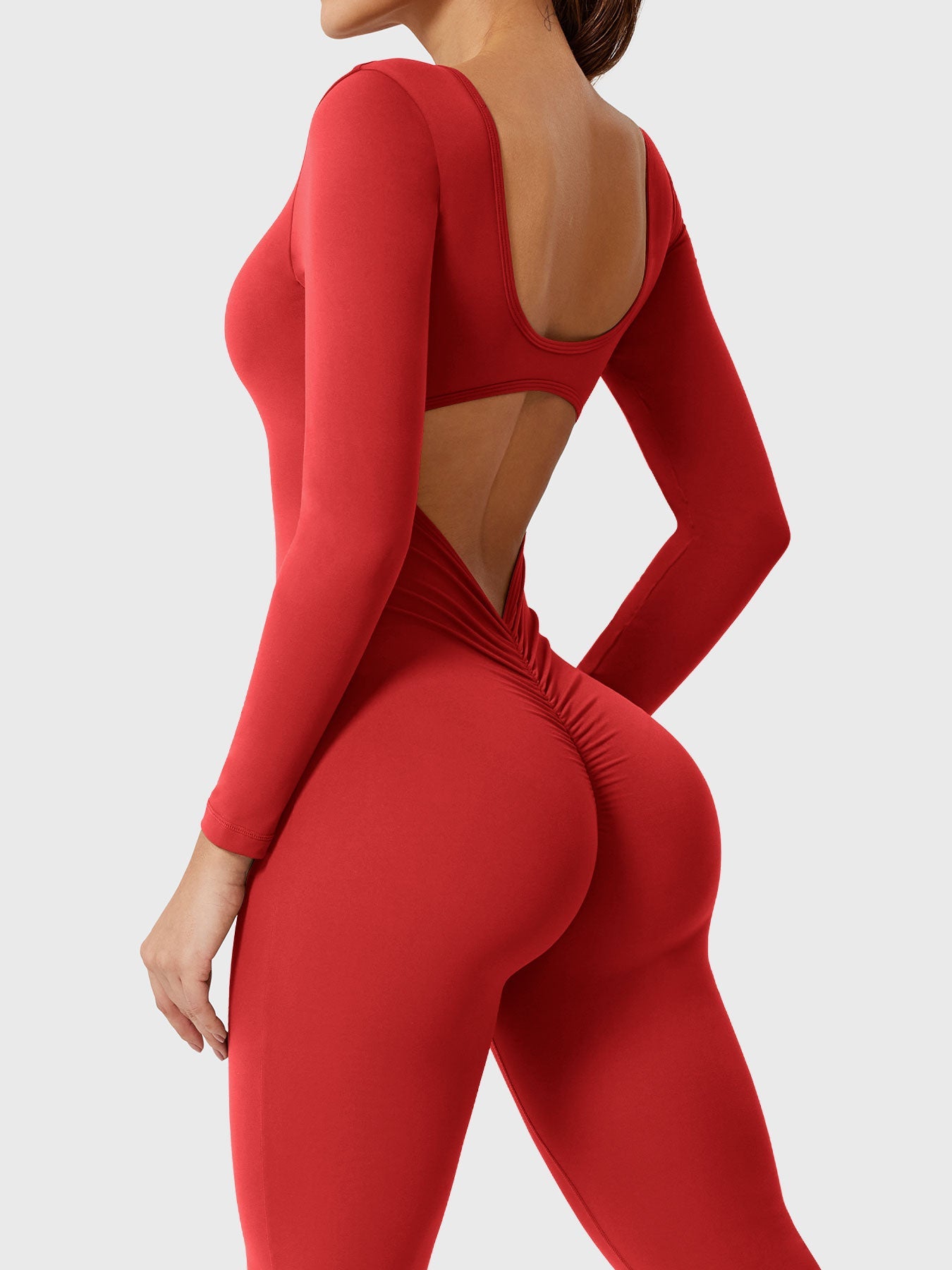 Tebeary Long Sleeves Flared Jumpsuit