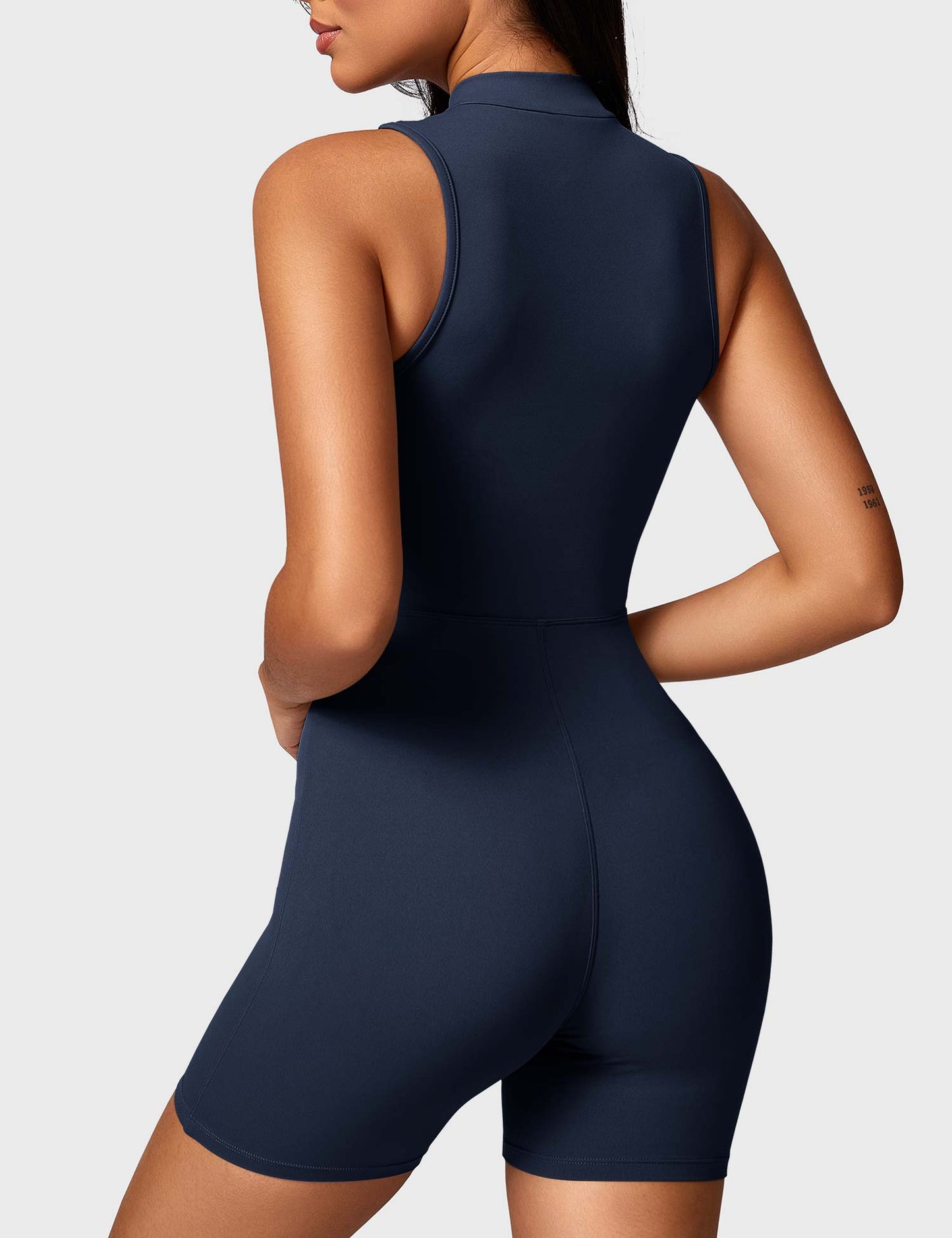 Tebeary Issa Sleeveless Zipper Romper