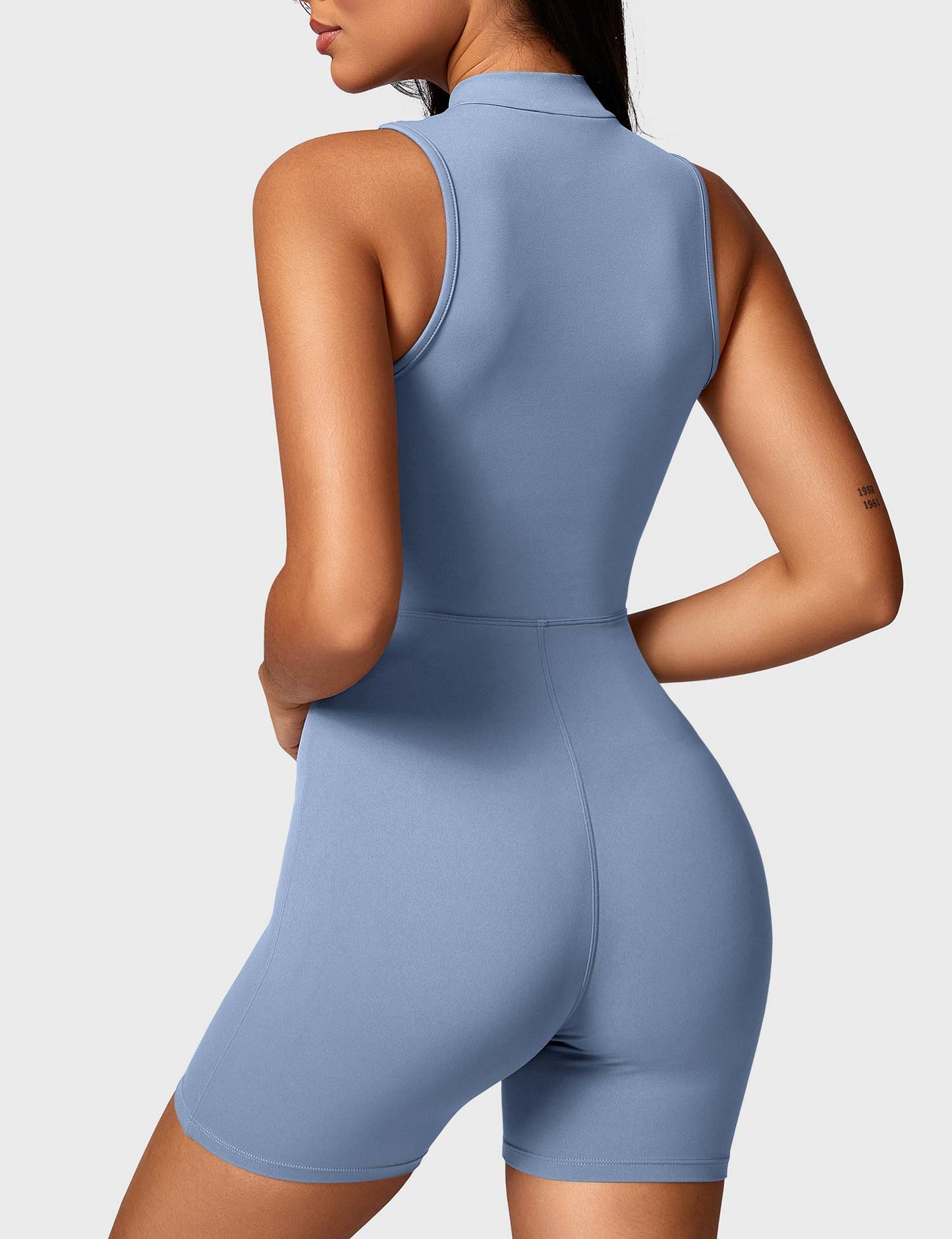 Tebeary Issa Sleeveless Zipper Romper