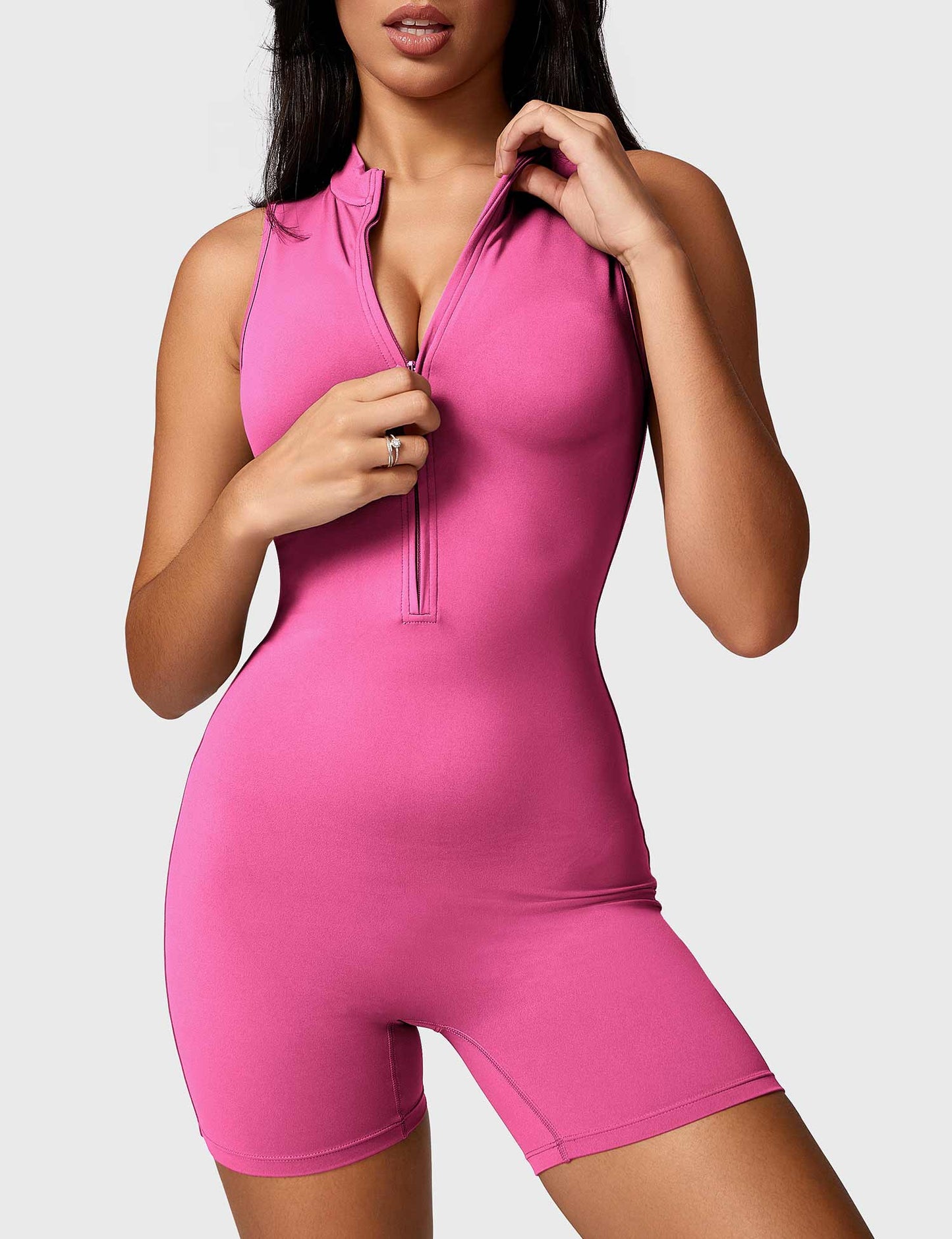 Tebeary Issa Sleeveless Zipper Romper