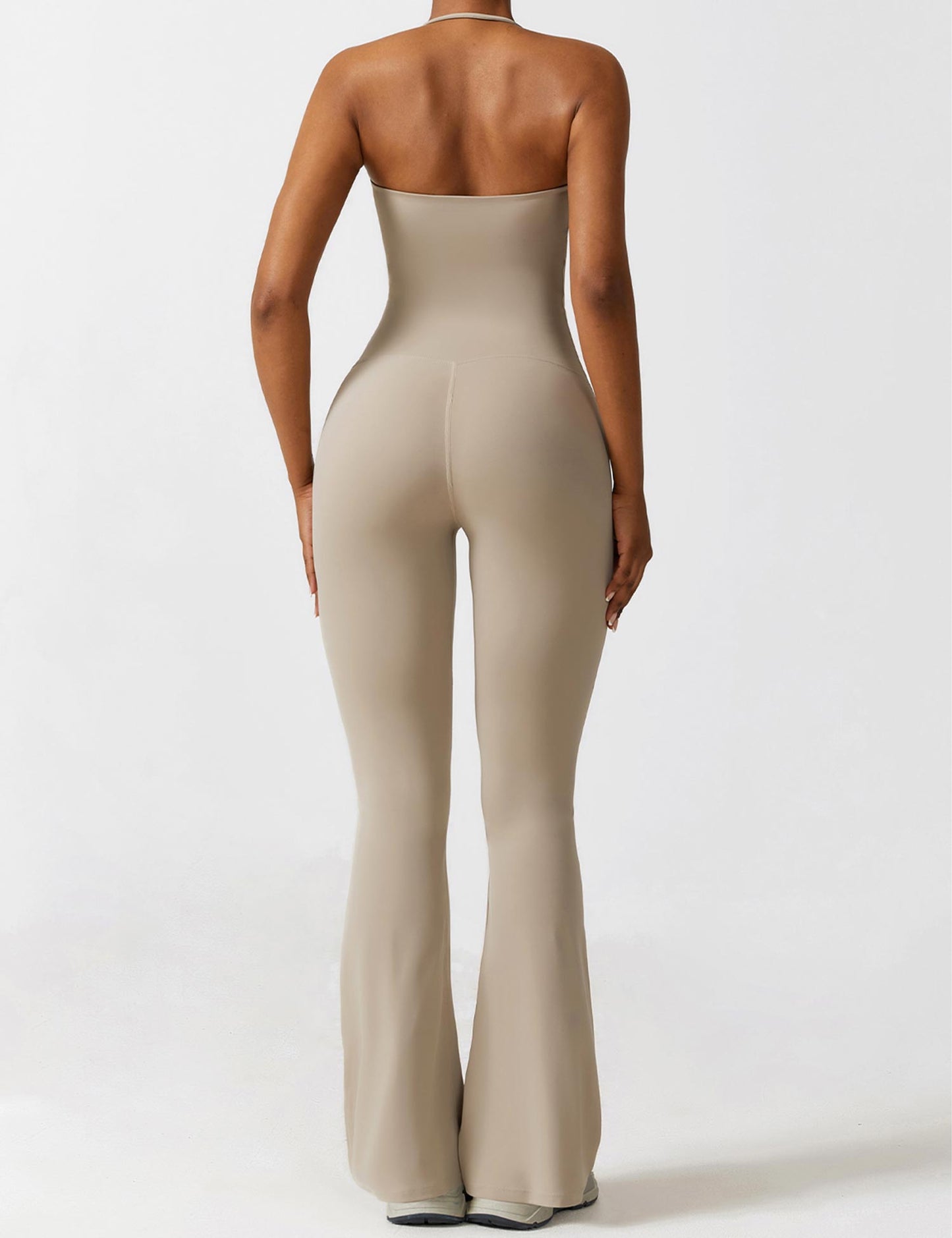 Tebeary Halter Flared Jumpsuit