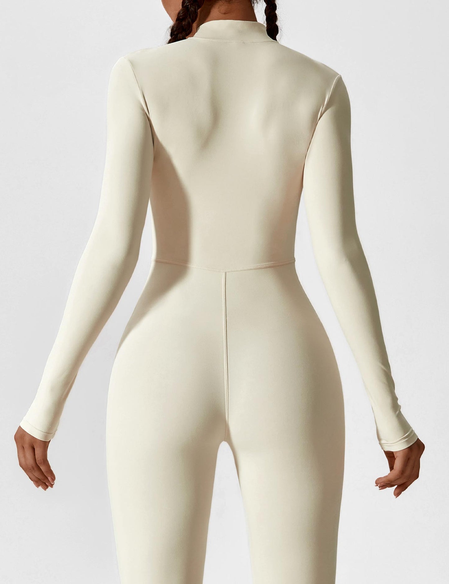 Tebeary Issa Fleece Long Sleeve Zipper Jumpsuit