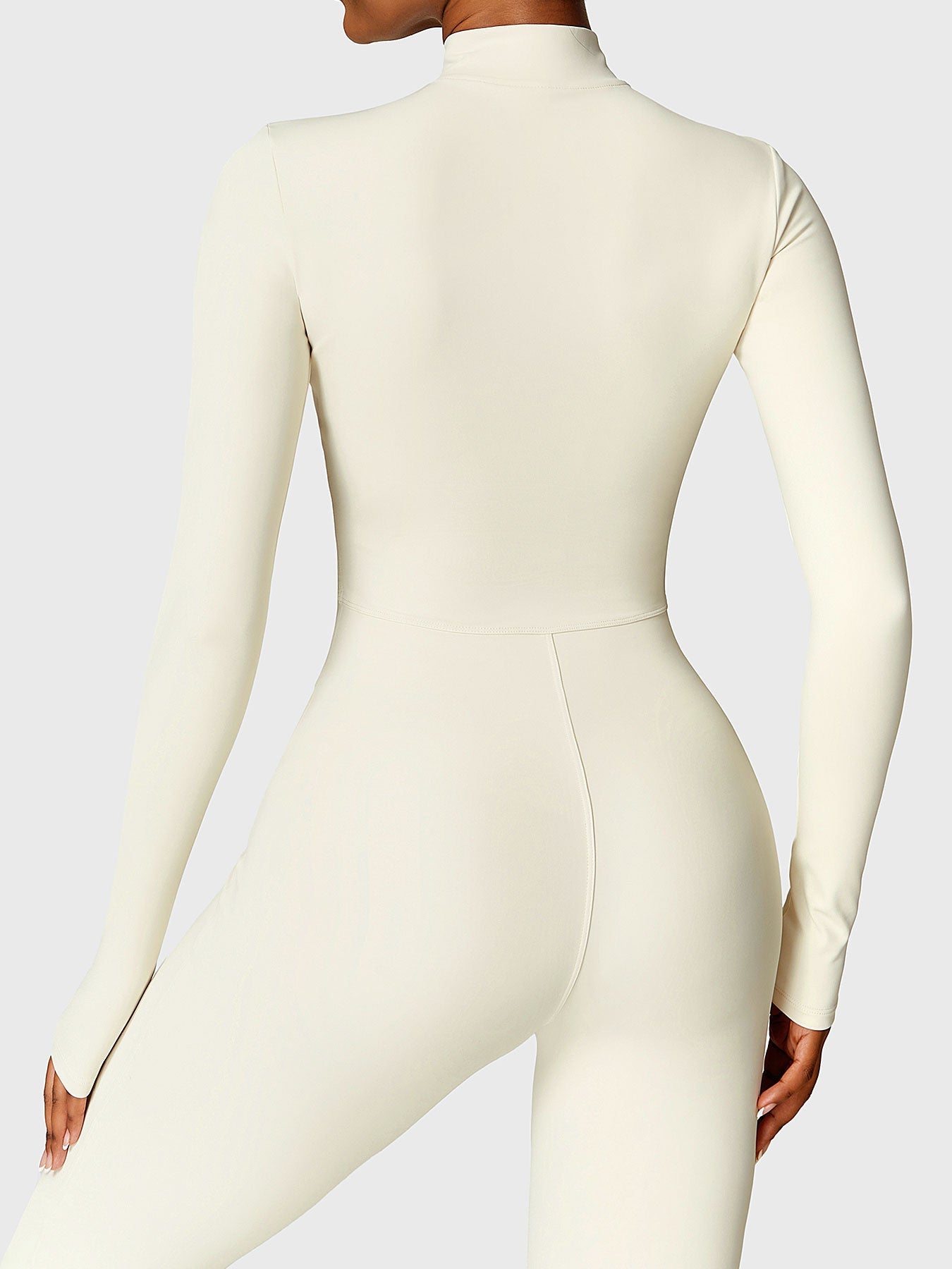 Tebeary Issa Fleece Long Sleeve Zipper Jumpsuit