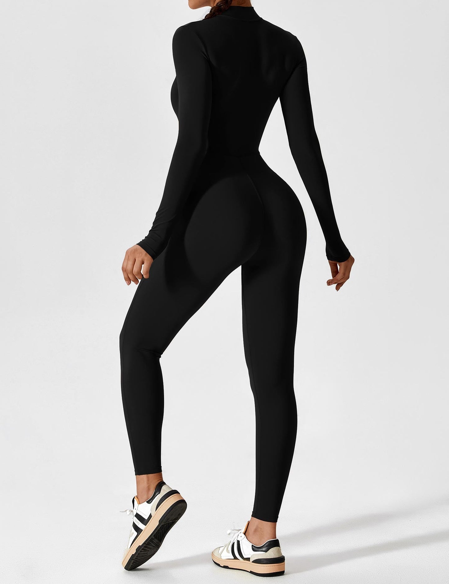 Tebeary Issa Fleece Long Sleeve Zipper Jumpsuit