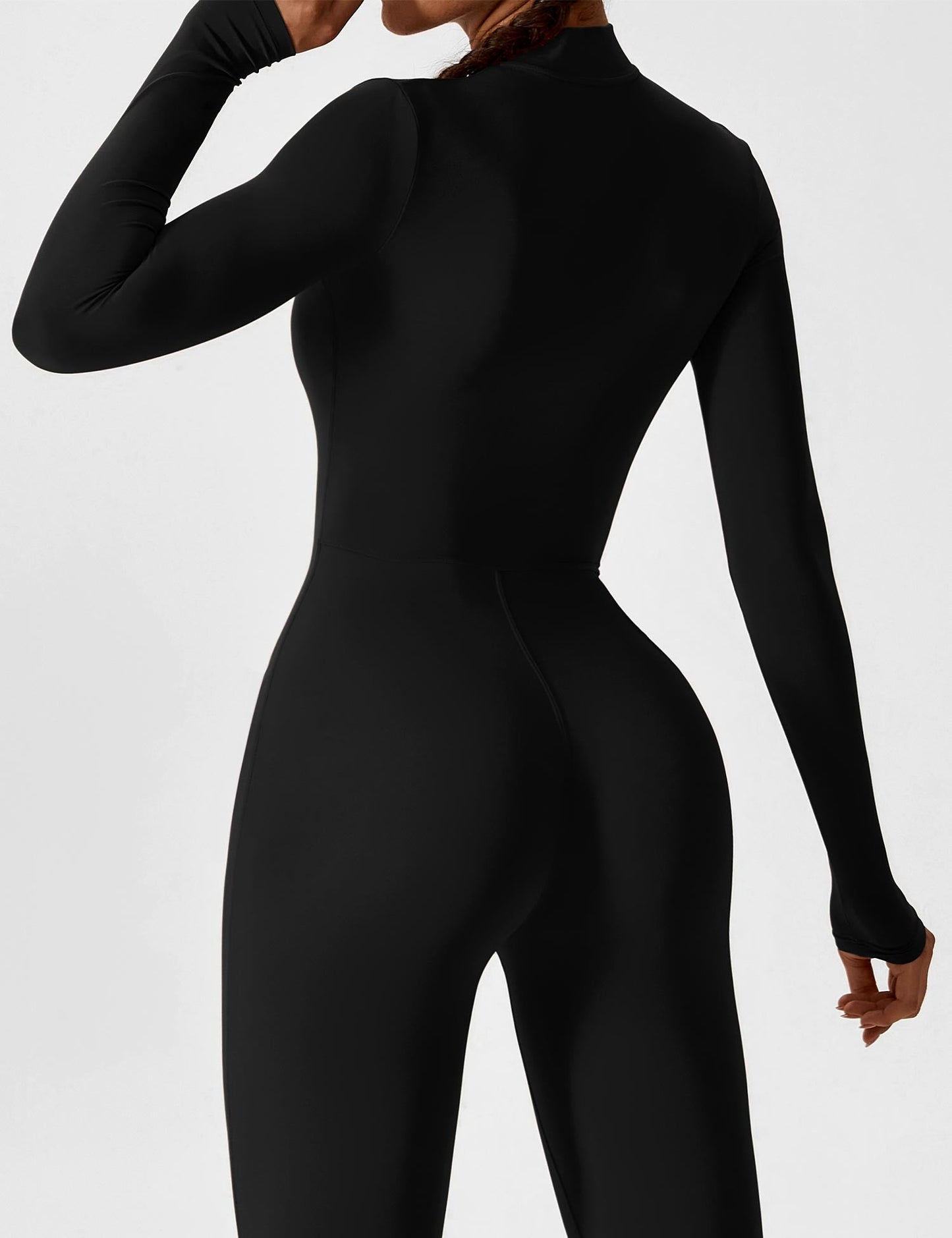 Tebeary Issa Fleece Long Sleeve Zipper Jumpsuit