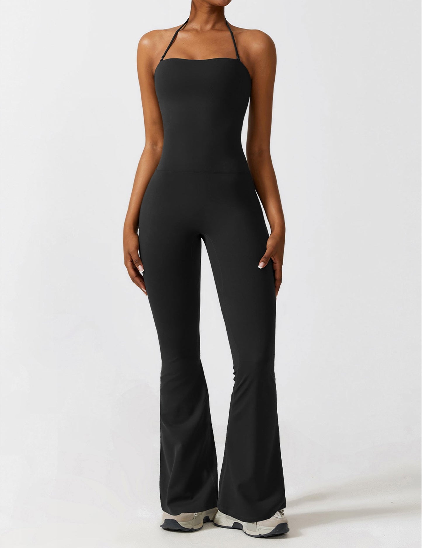 Tebeary Halter Flared Jumpsuit