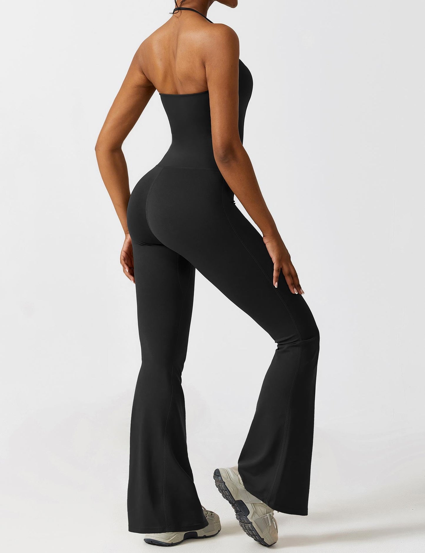 Tebeary Halter Flared Jumpsuit