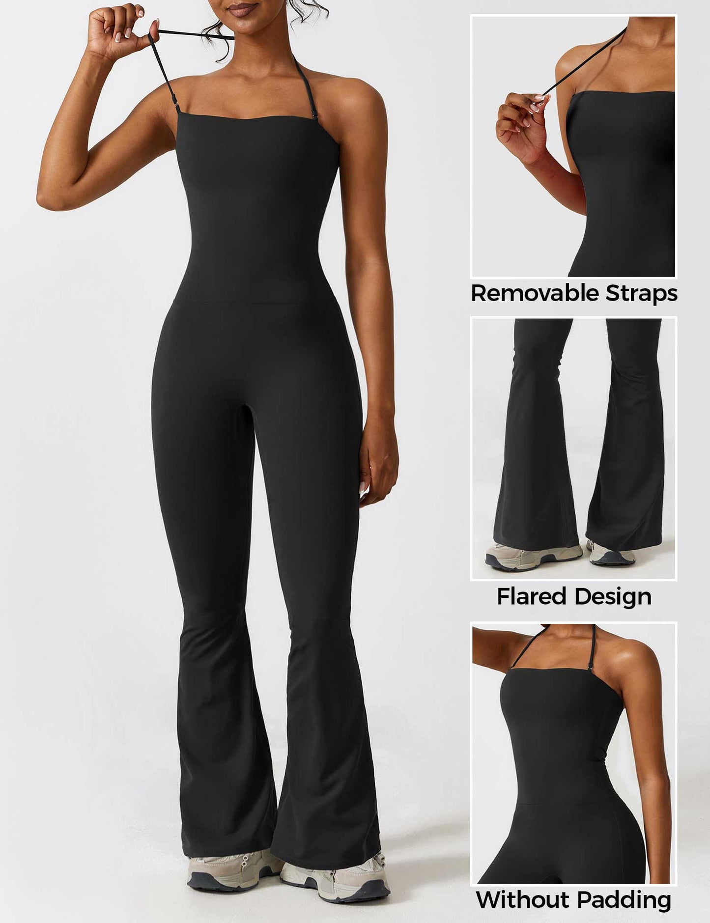 Tebeary Halter Flared Jumpsuit
