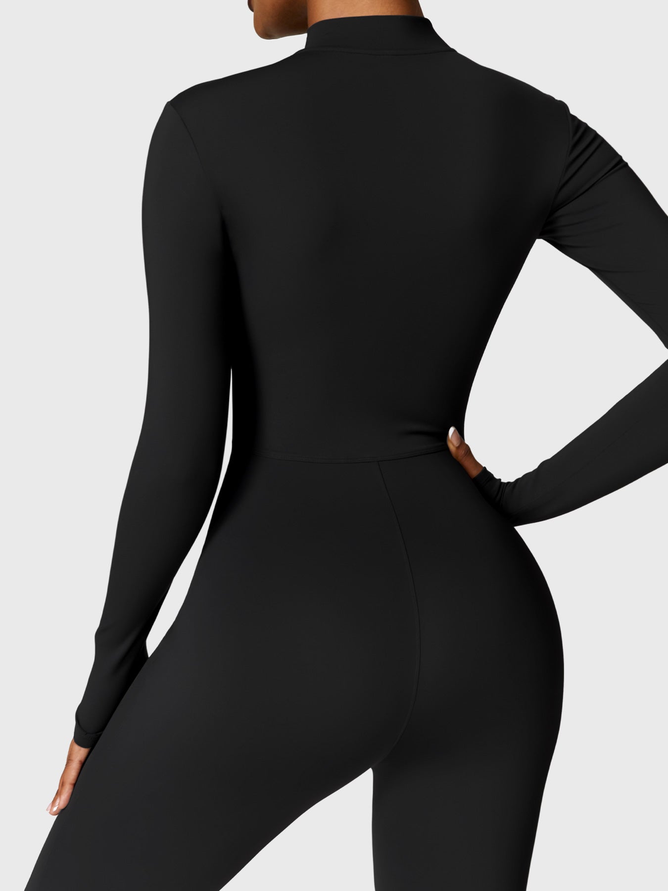 Tebeary Issa Fleece Long Sleeve Zipper Jumpsuit