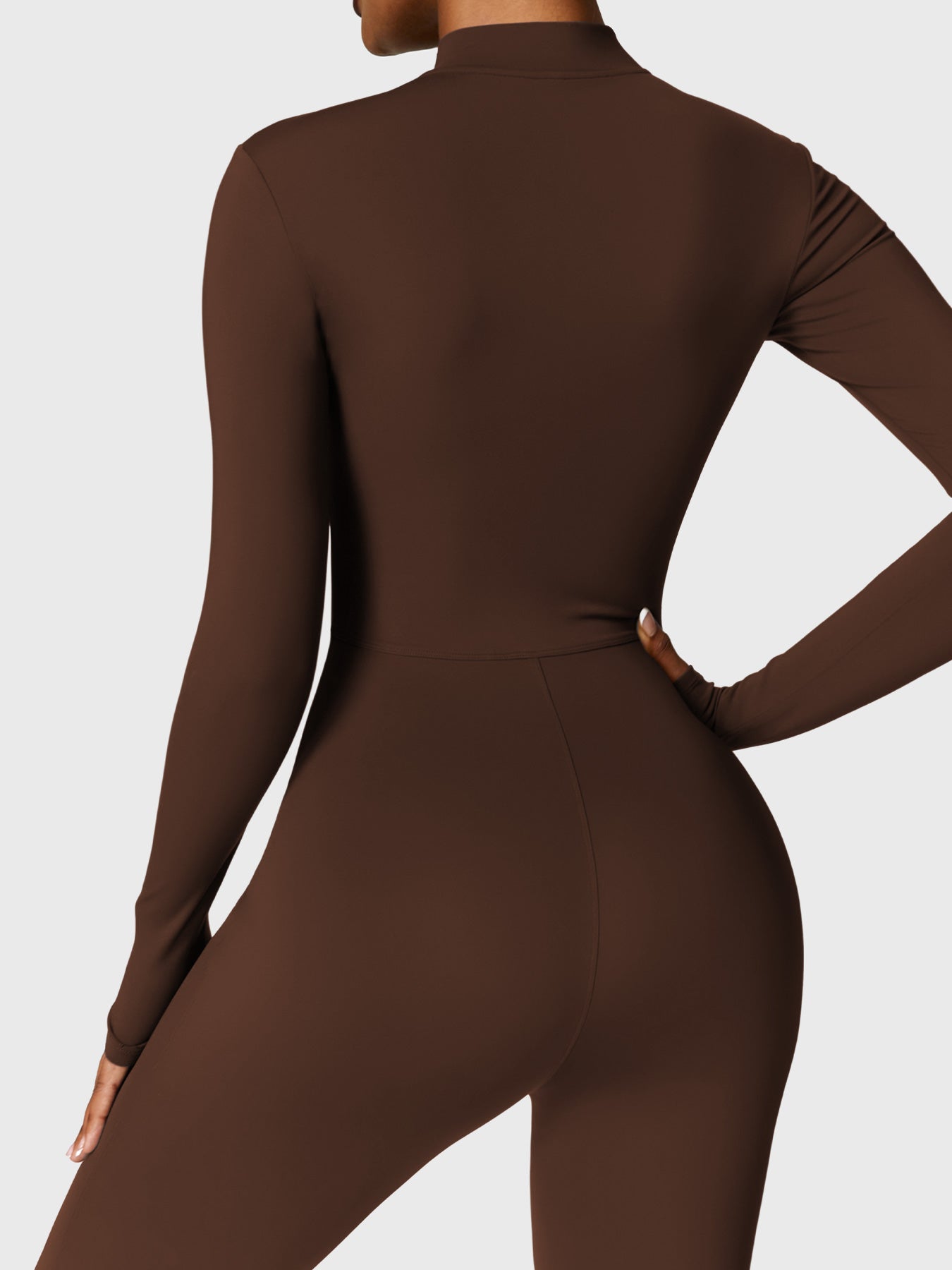 Tebeary Issa Fleece Long Sleeve Zipper Jumpsuit