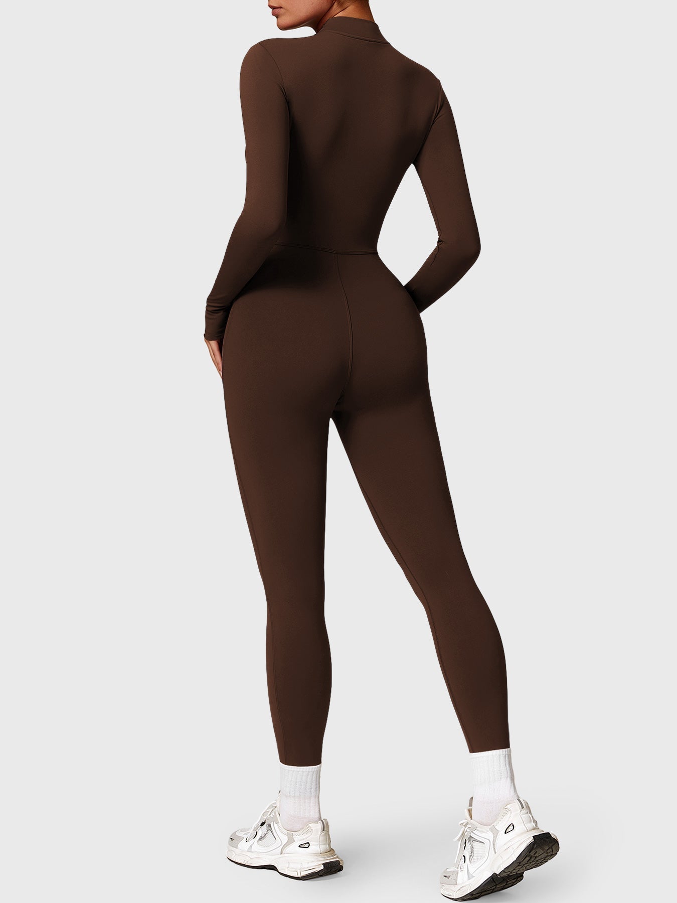 Tebeary Issa Fleece Long Sleeve Zipper Jumpsuit