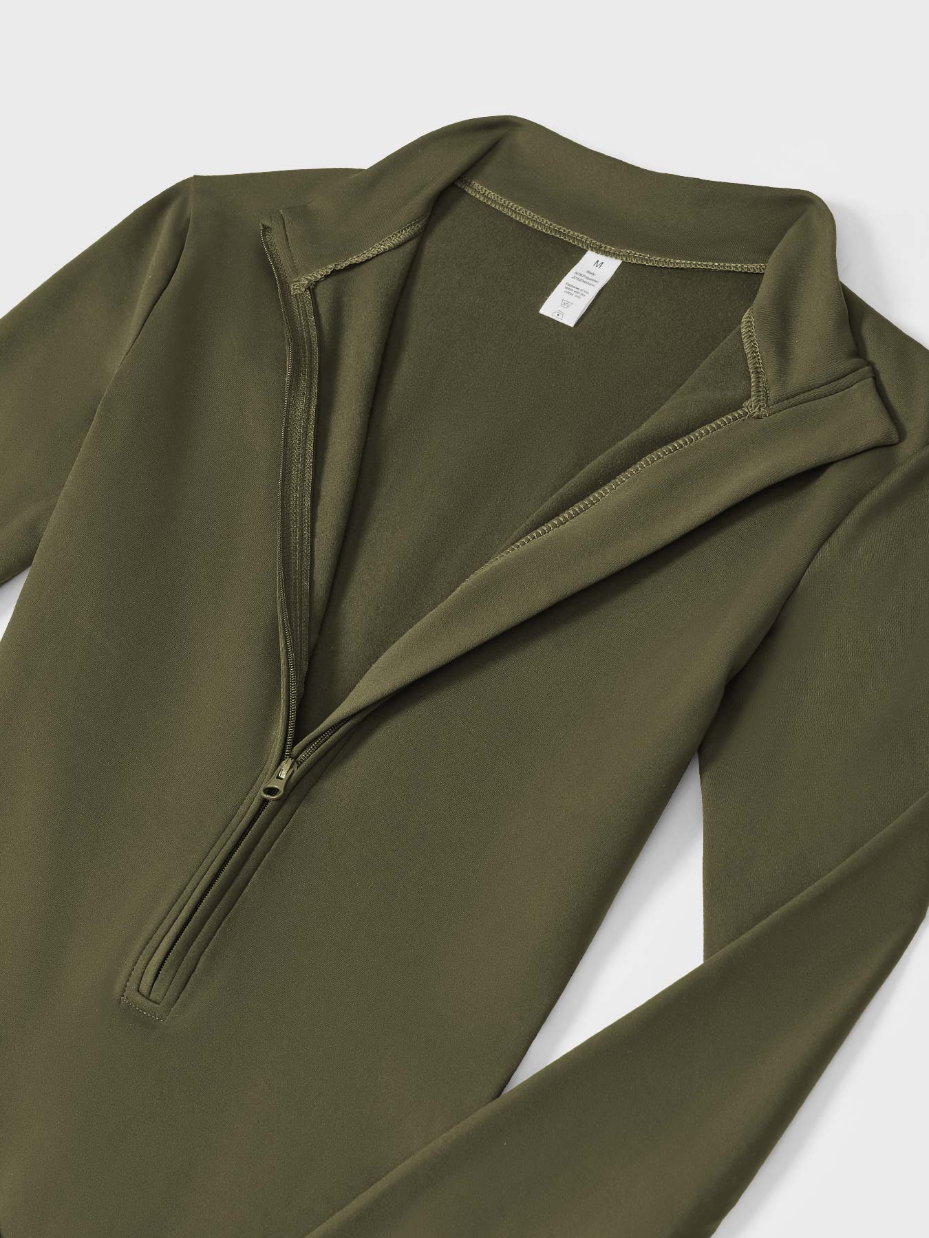 Tebeary Issa Fleece Long Sleeve Zipper Jumpsuit