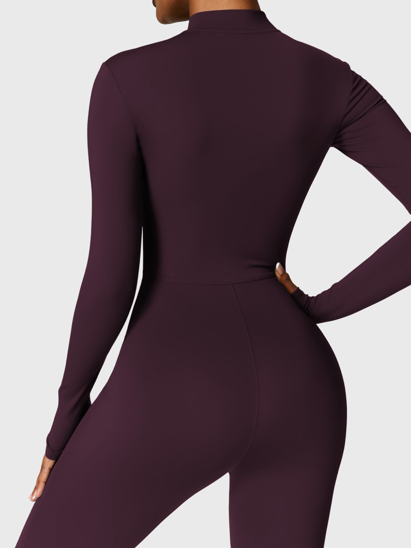 Tebeary Issa Fleece Long Sleeve Zipper Jumpsuit