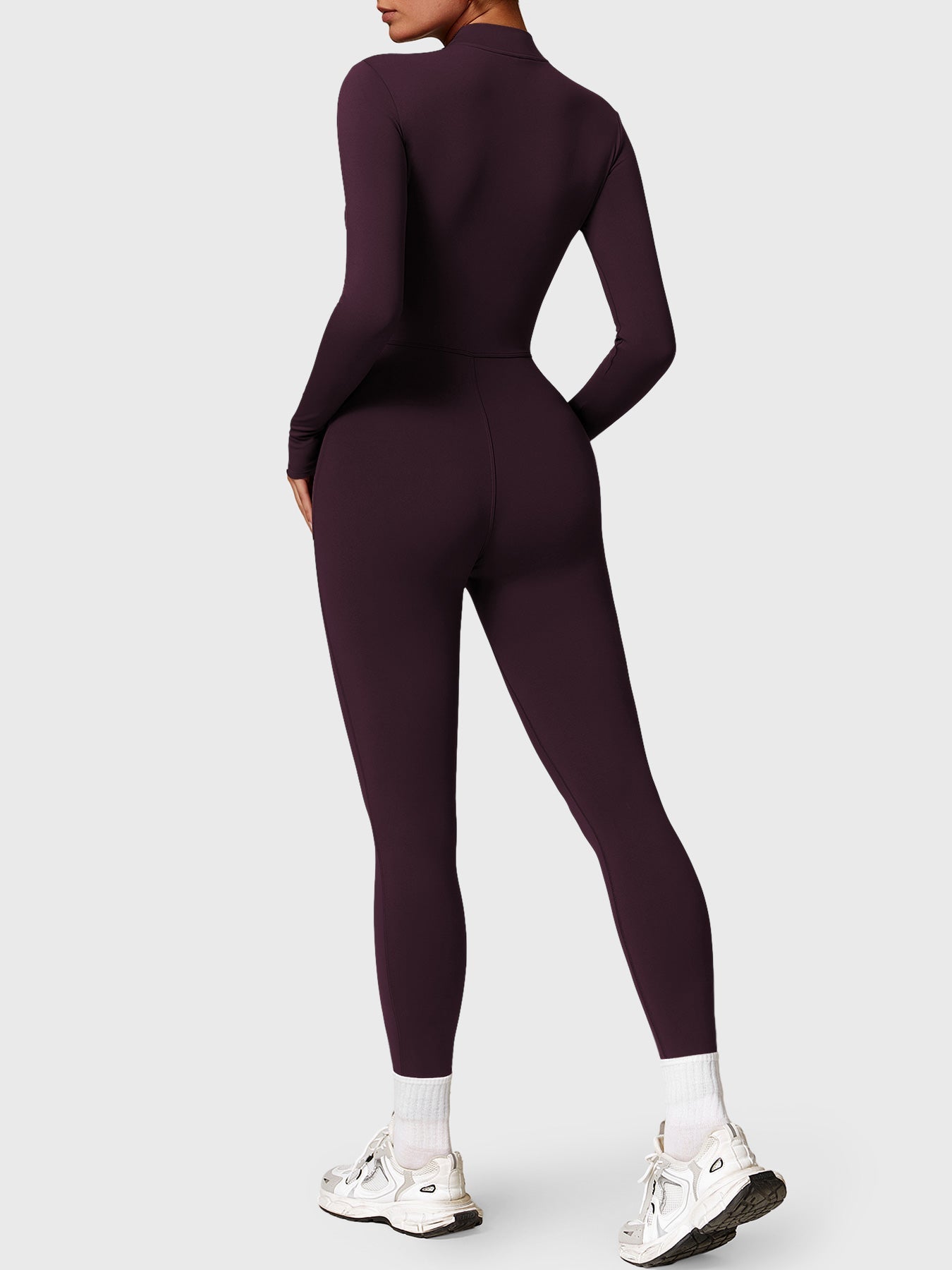 Tebeary Issa Fleece Long Sleeve Zipper Jumpsuit