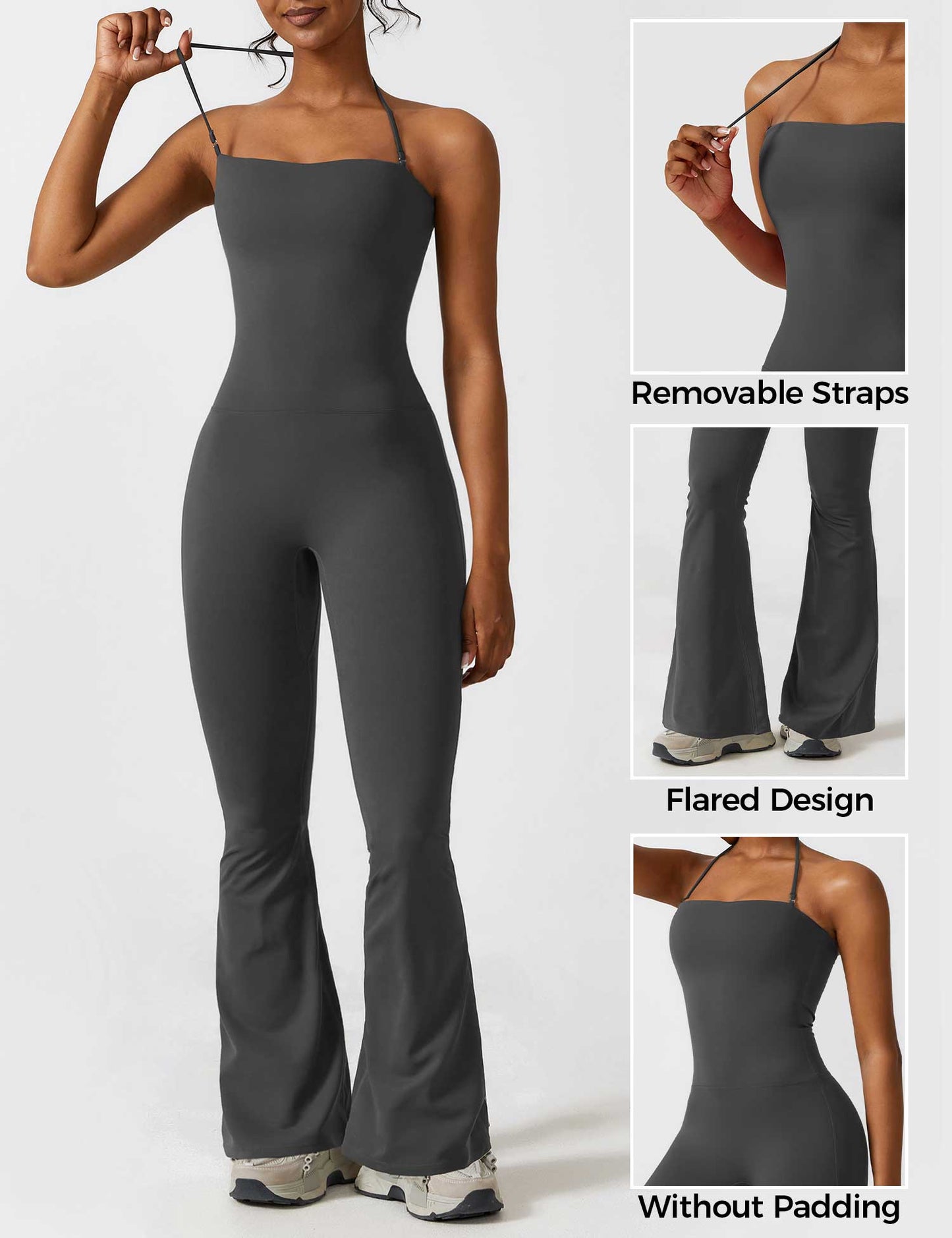 Tebeary Halter Flared Jumpsuit