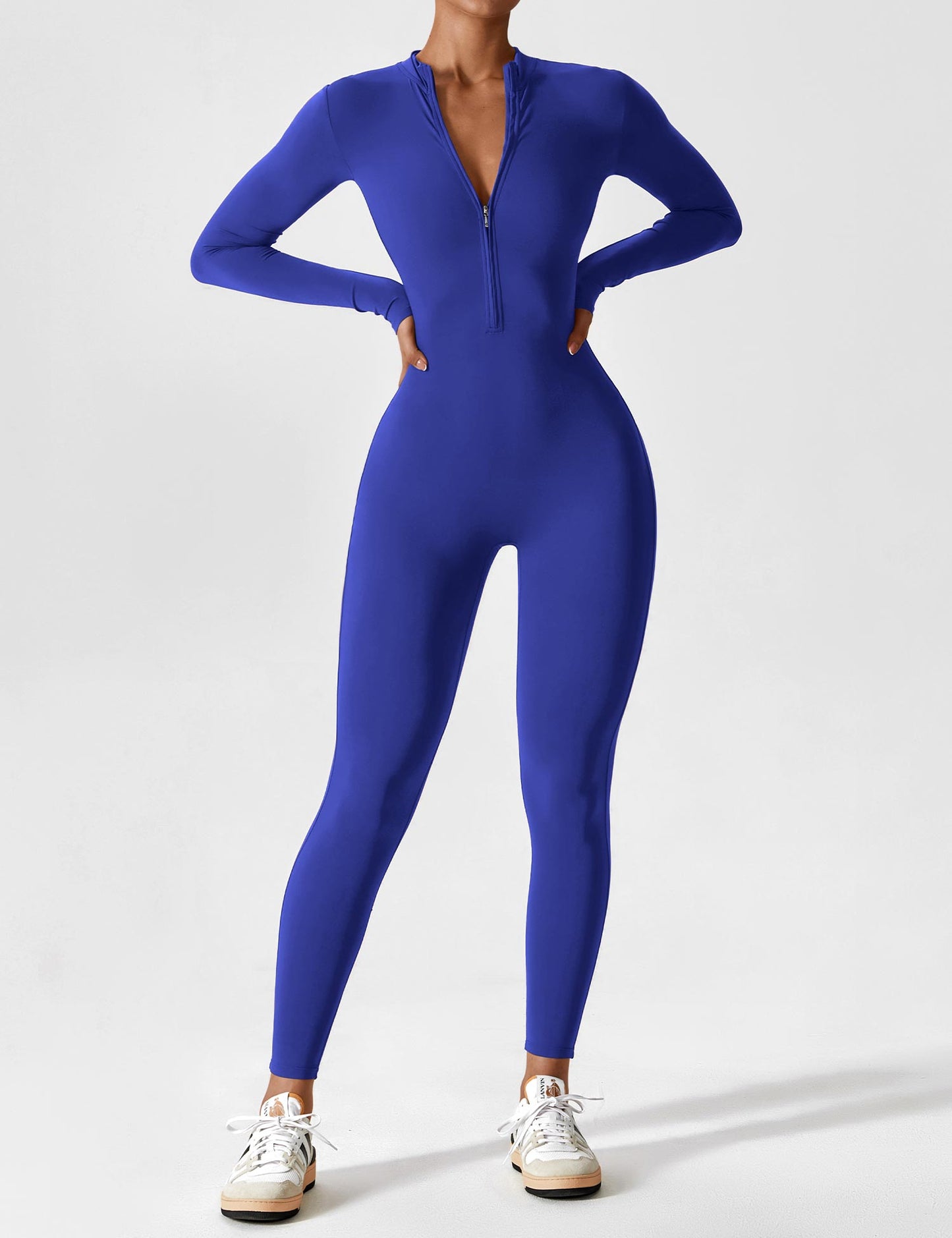 Tebeary Issa Fleece Long Sleeve Zipper Jumpsuit