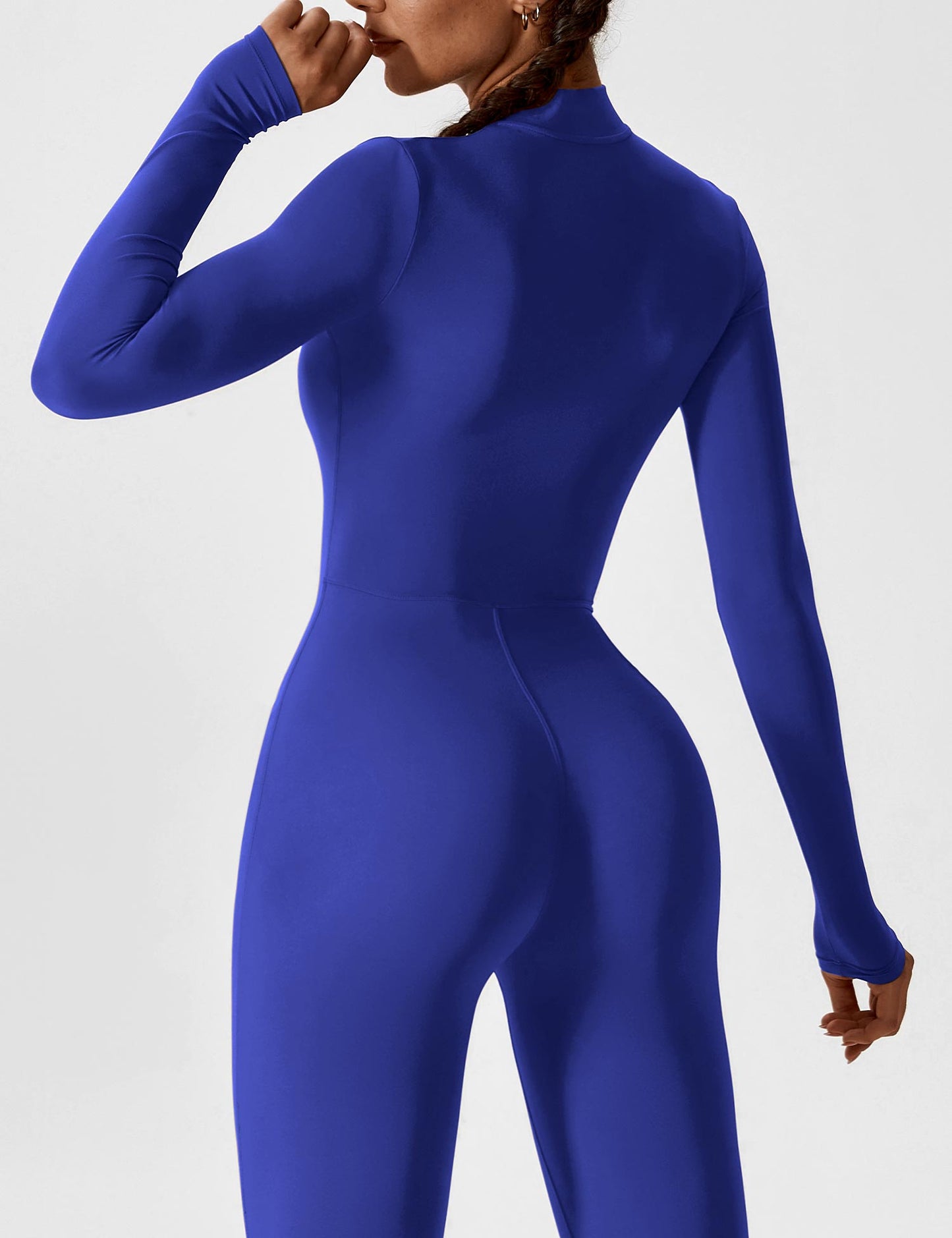 Tebeary Issa Fleece Long Sleeve Zipper Jumpsuit