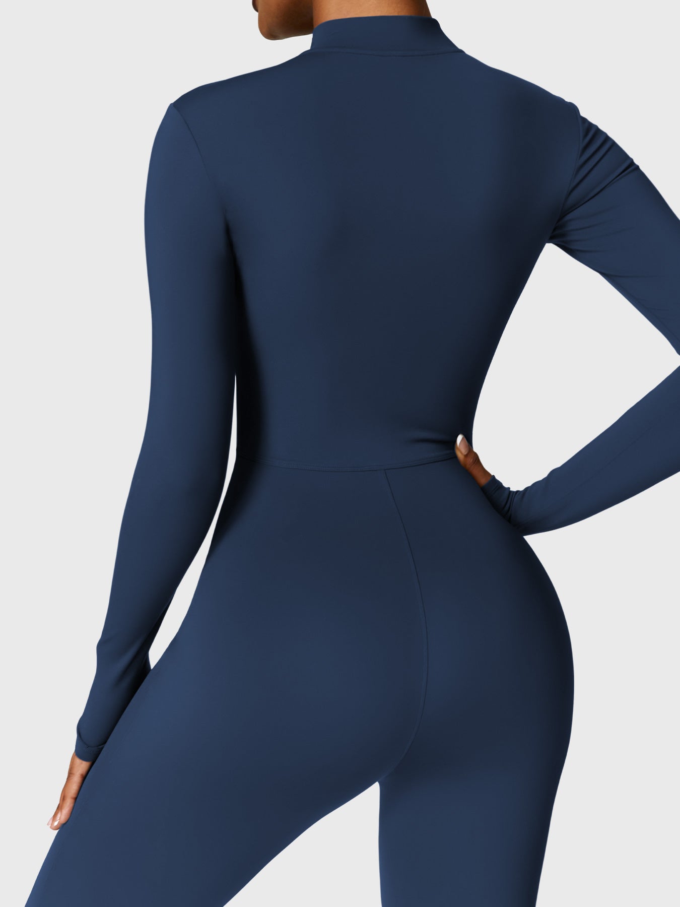 Tebeary Issa Fleece Long Sleeve Zipper Jumpsuit
