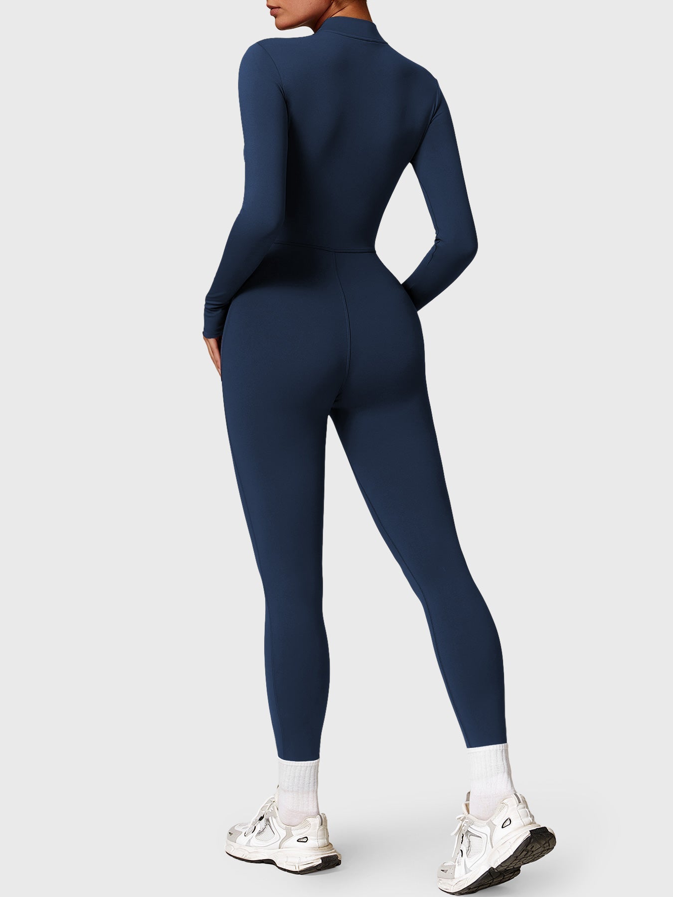 Tebeary Issa Fleece Long Sleeve Zipper Jumpsuit