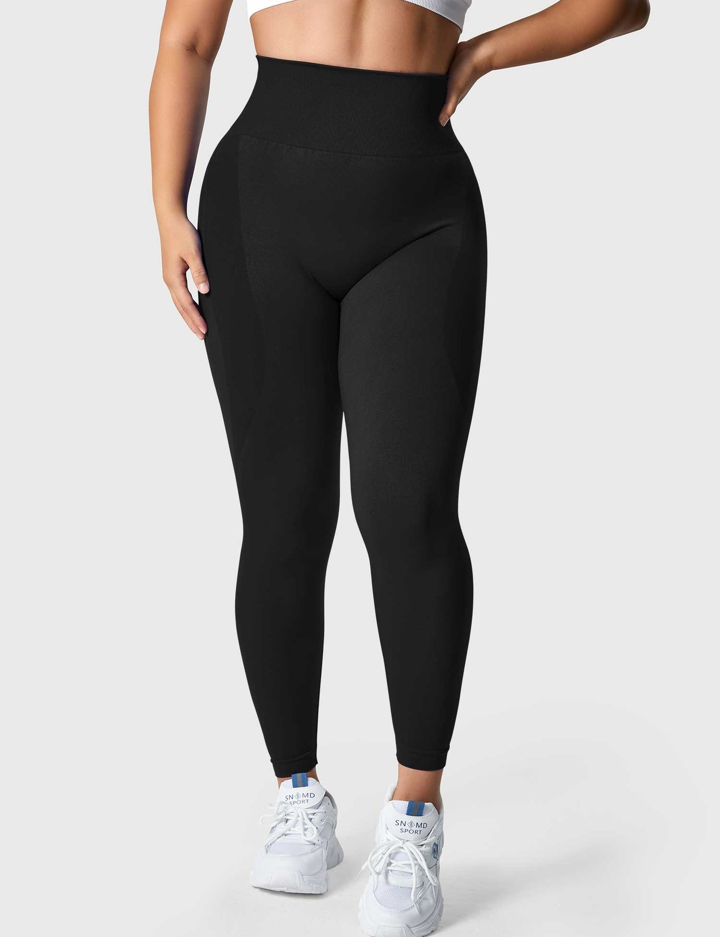 TebearySolid Smile Contour Leggings