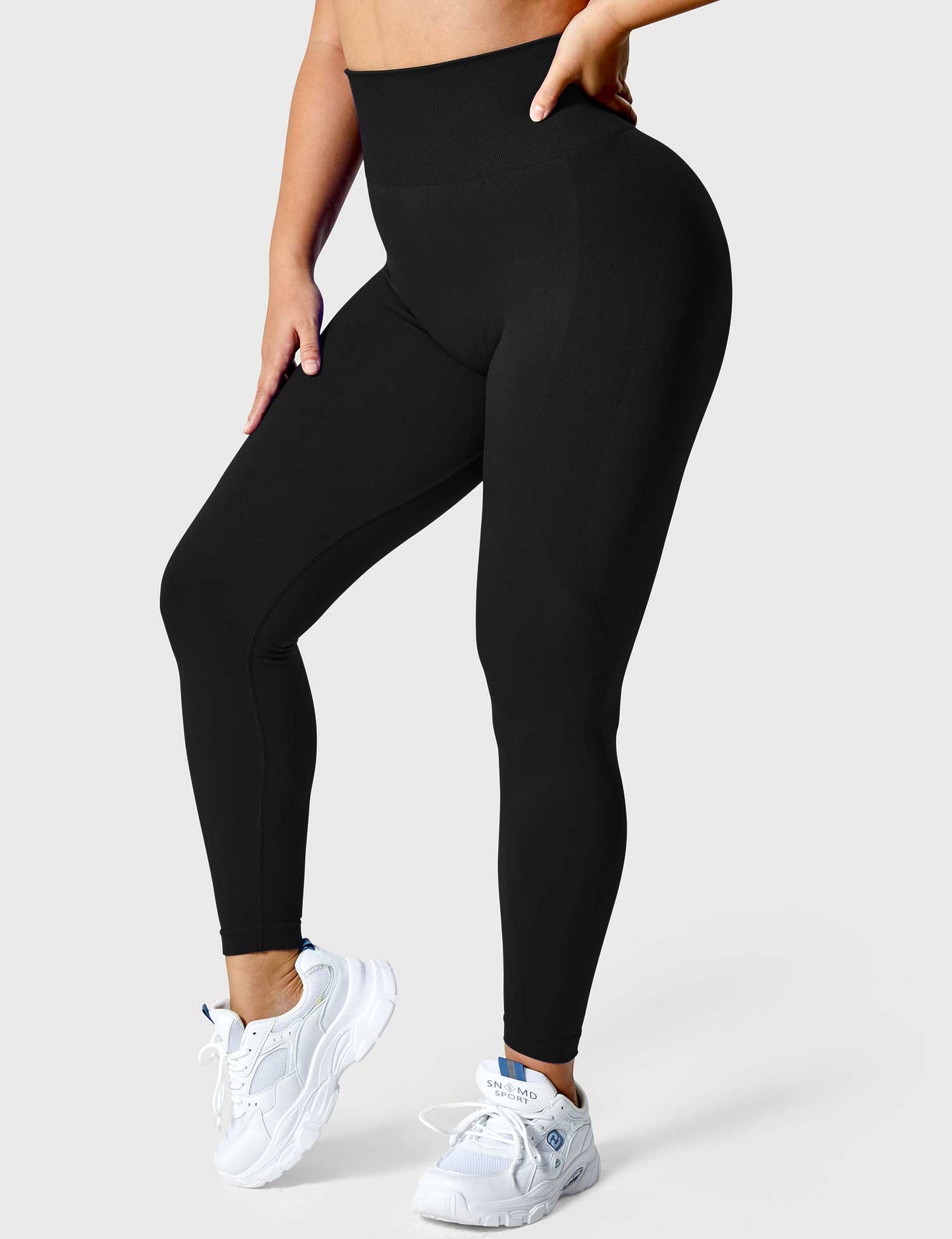 TebearySolid Smile Contour Leggings