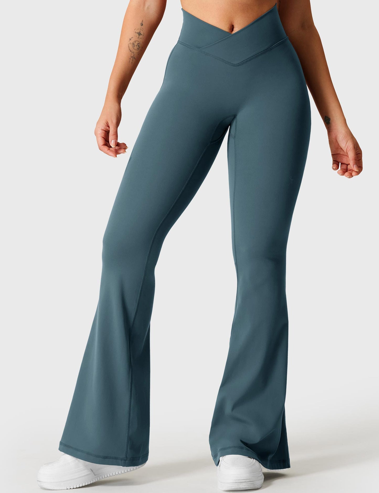 Tebeary V-waistband Caci Flare Leggings