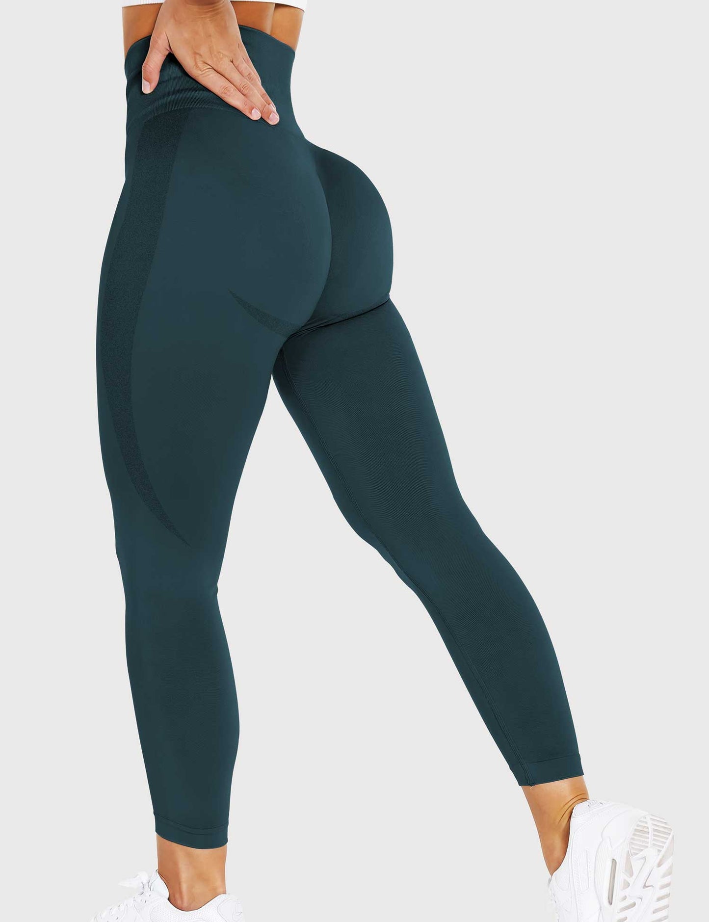 TebearySolid Smile Contour Leggings
