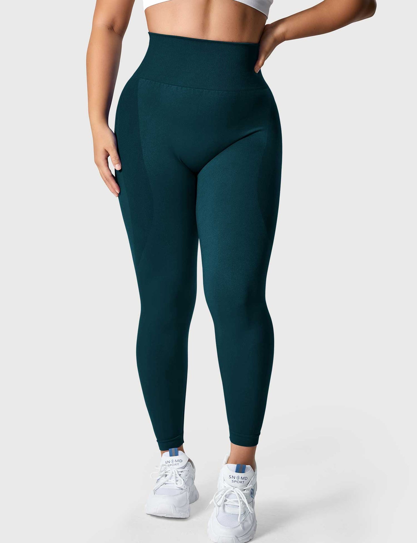 TebearySolid Smile Contour Leggings