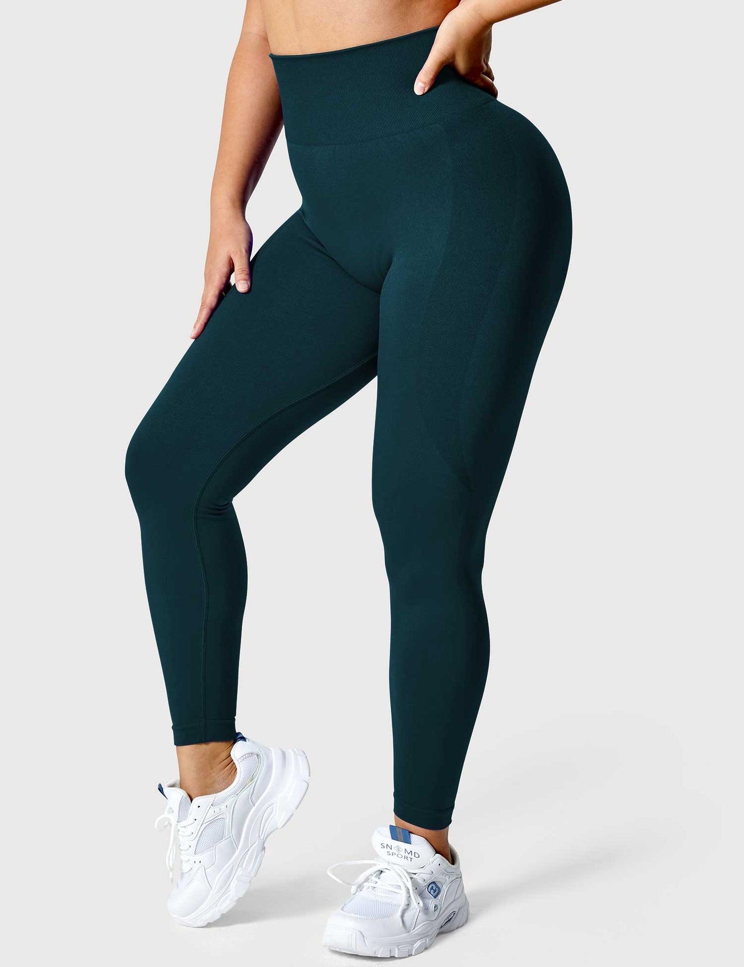 TebearySolid Smile Contour Leggings
