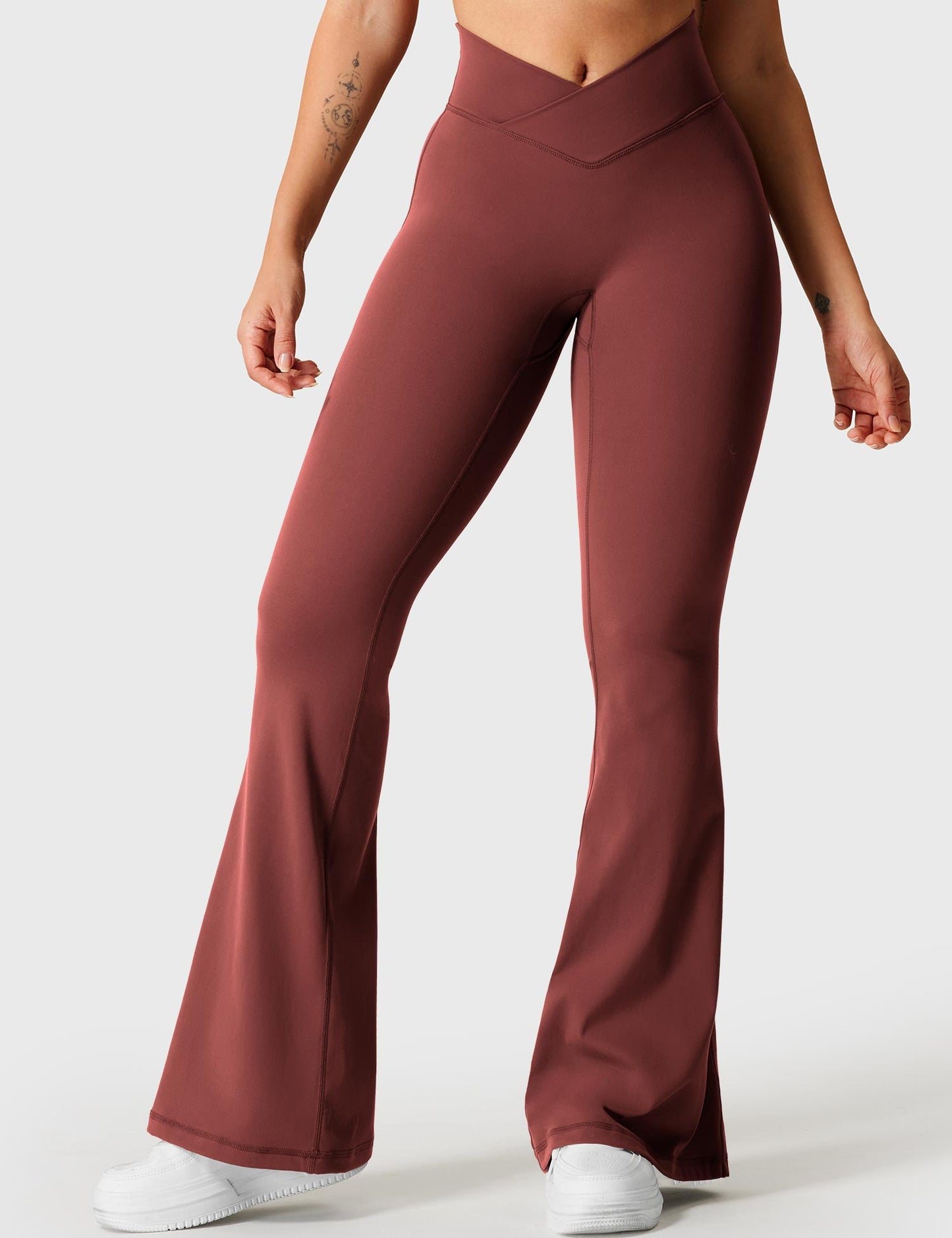 Tebeary V-waistband Caci Flare Leggings