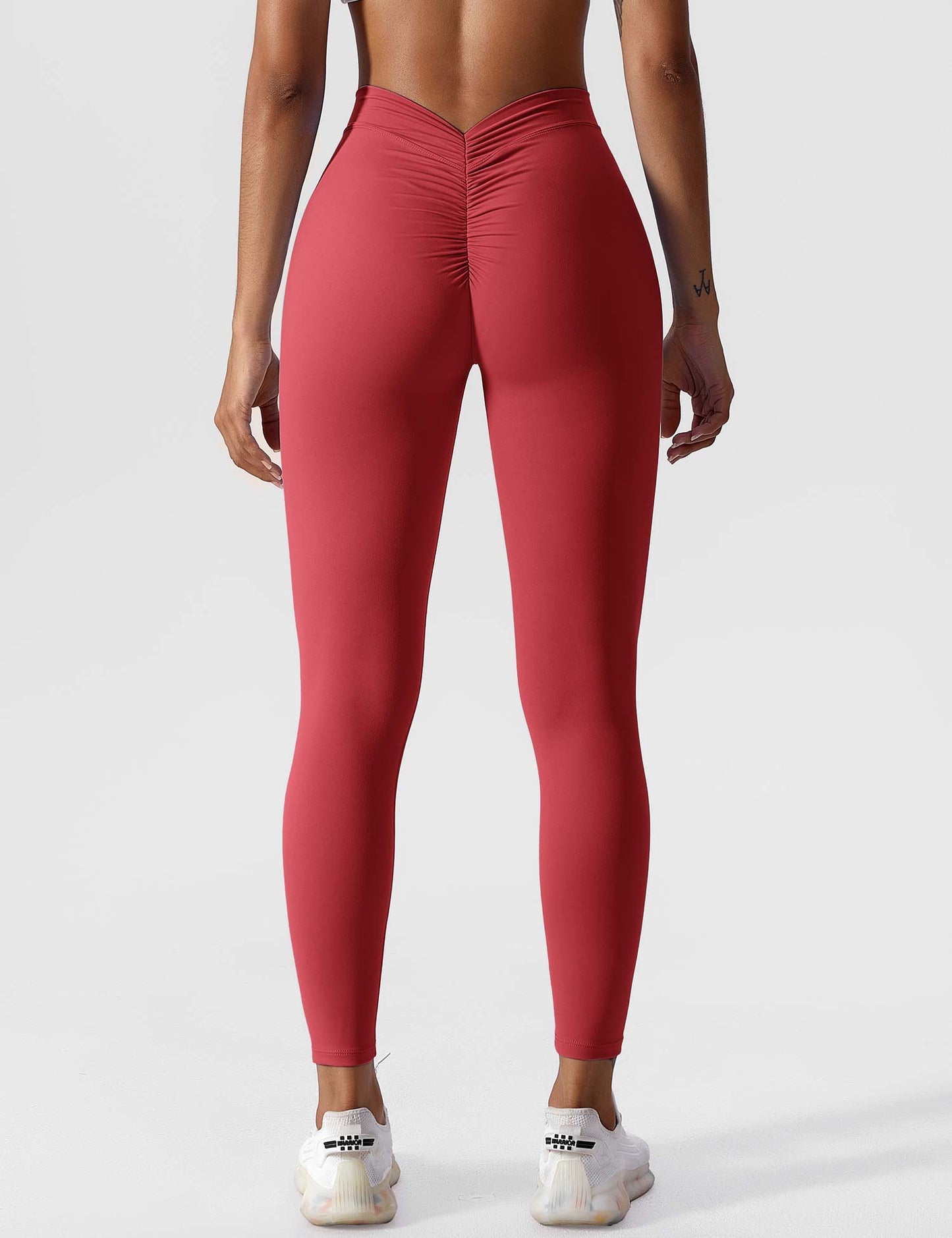 Tebeary V-back Ruched Leggings