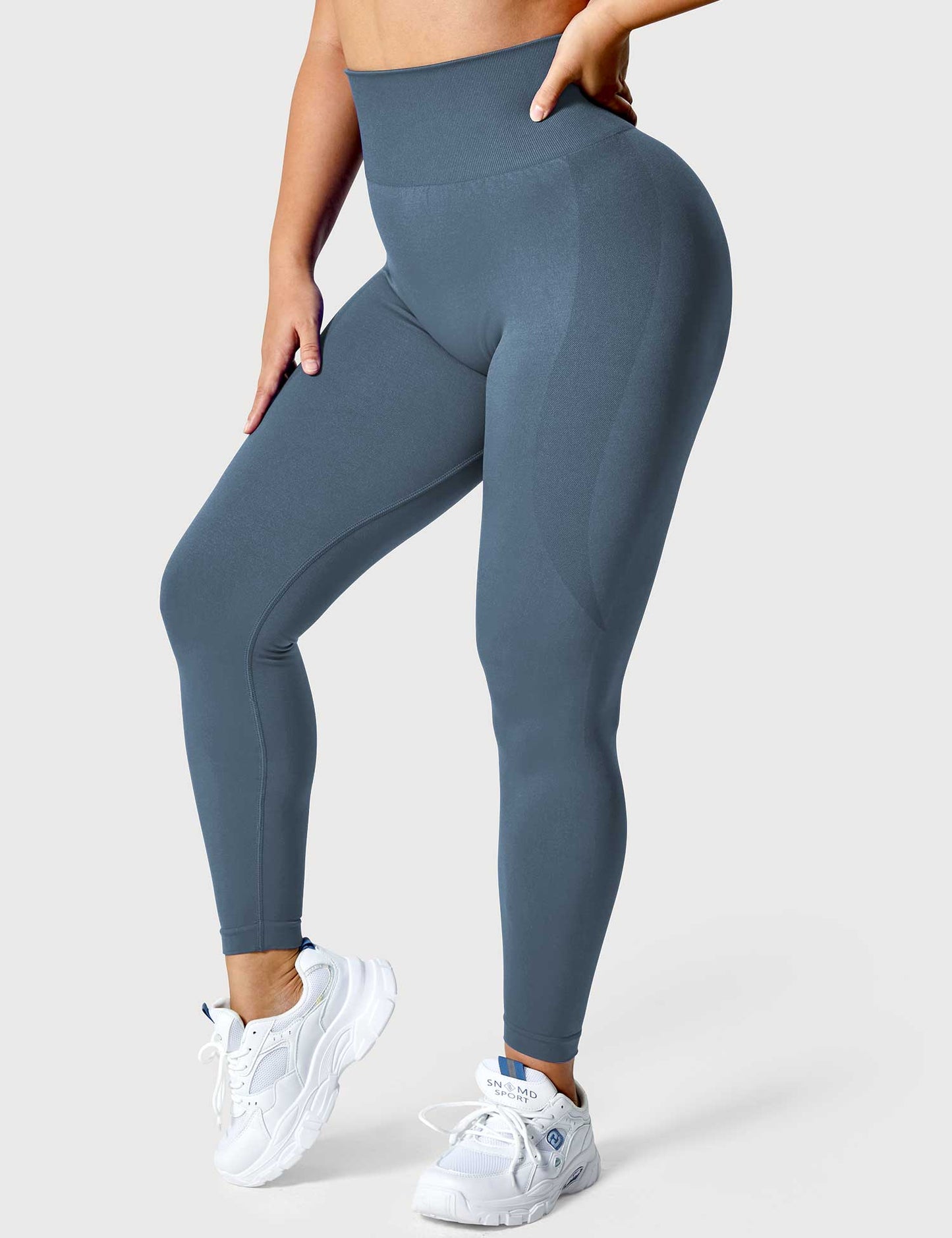 TebearySolid Smile Contour Leggings