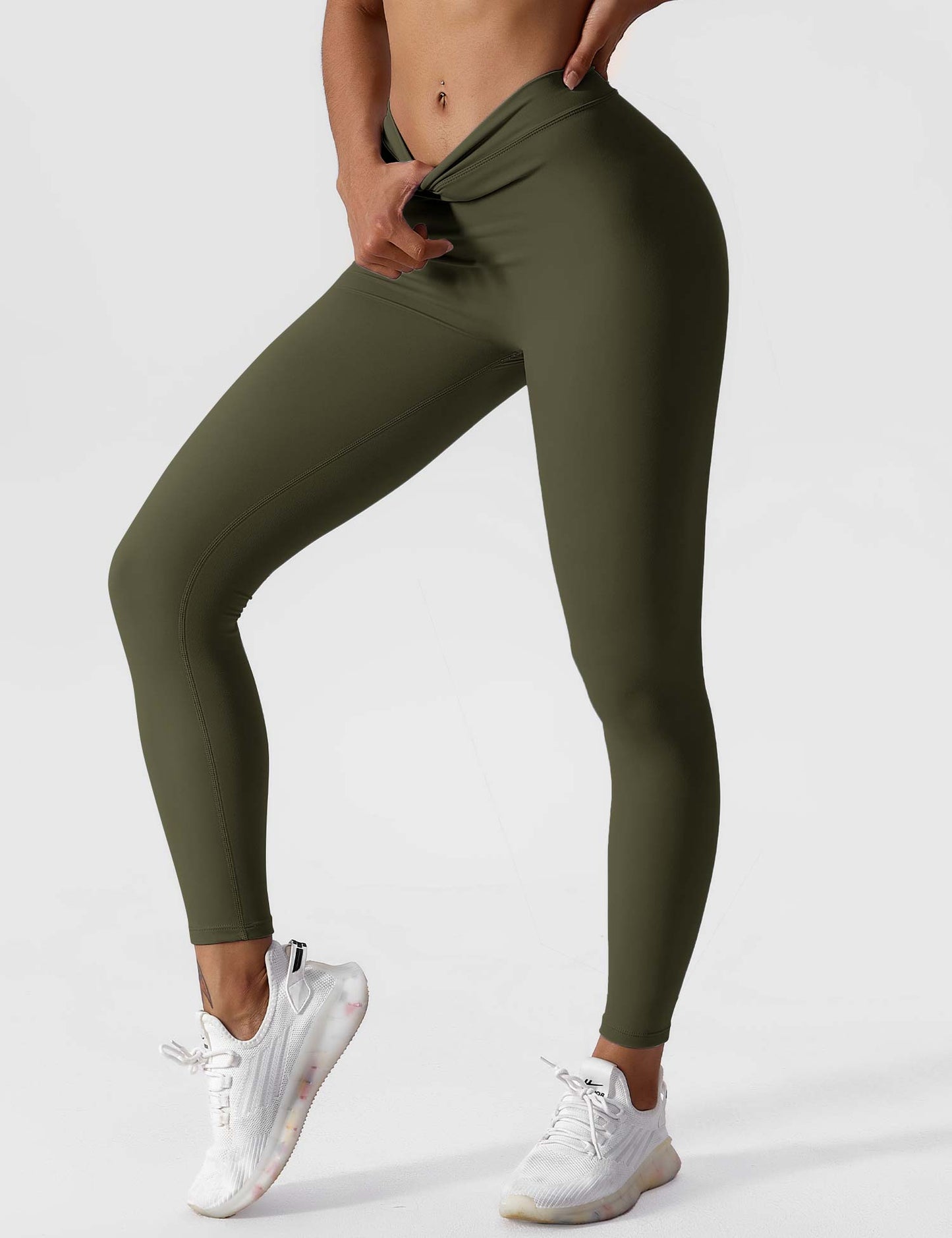 Tebeary V-back Ruched Leggings