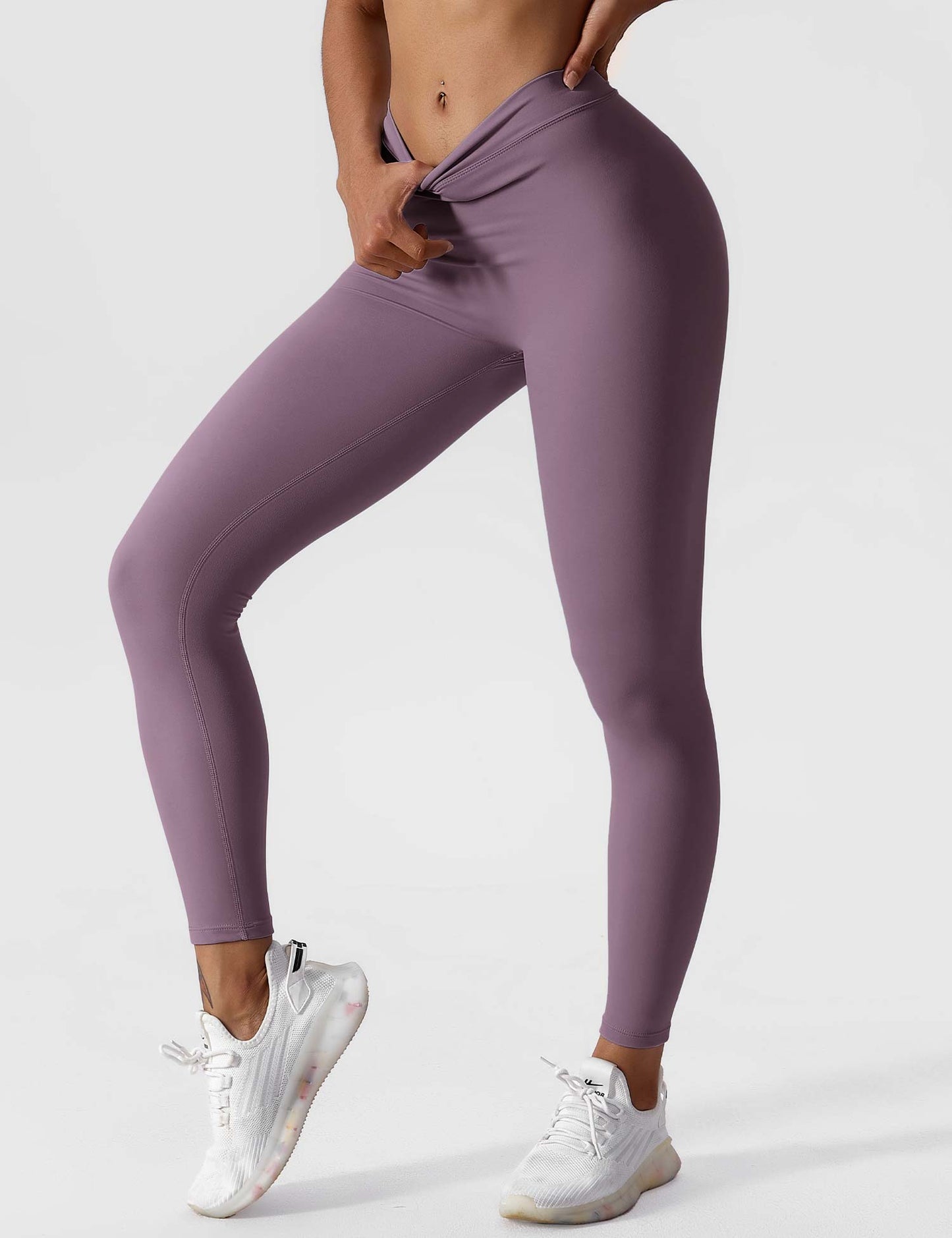 Tebeary V-back Ruched Leggings
