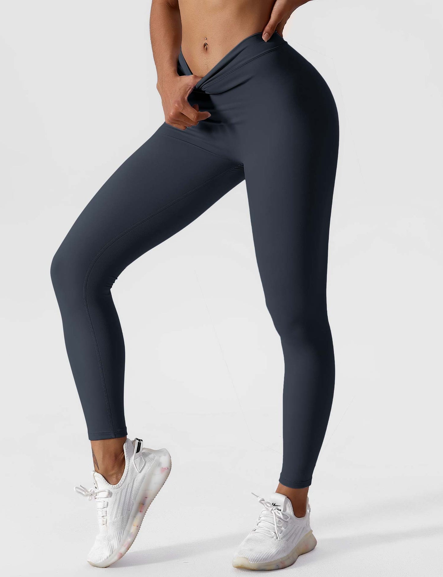 Tebeary V-back Ruched Leggings
