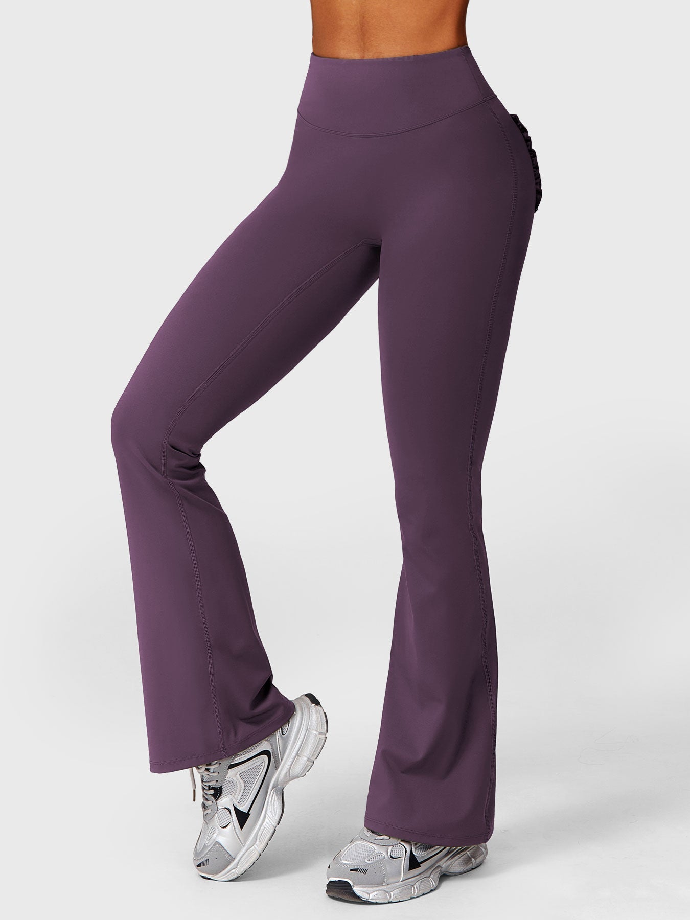 Tebeary Dosa Ruffle Pocket Flare Leggings