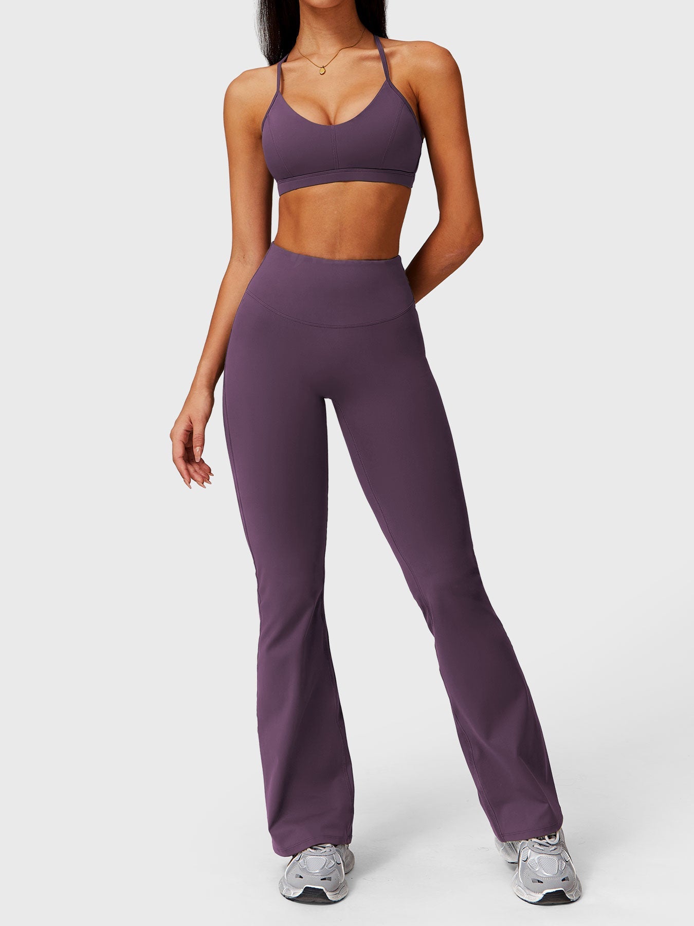 Tebeary Dosa Ruffle Pocket Flare Leggings