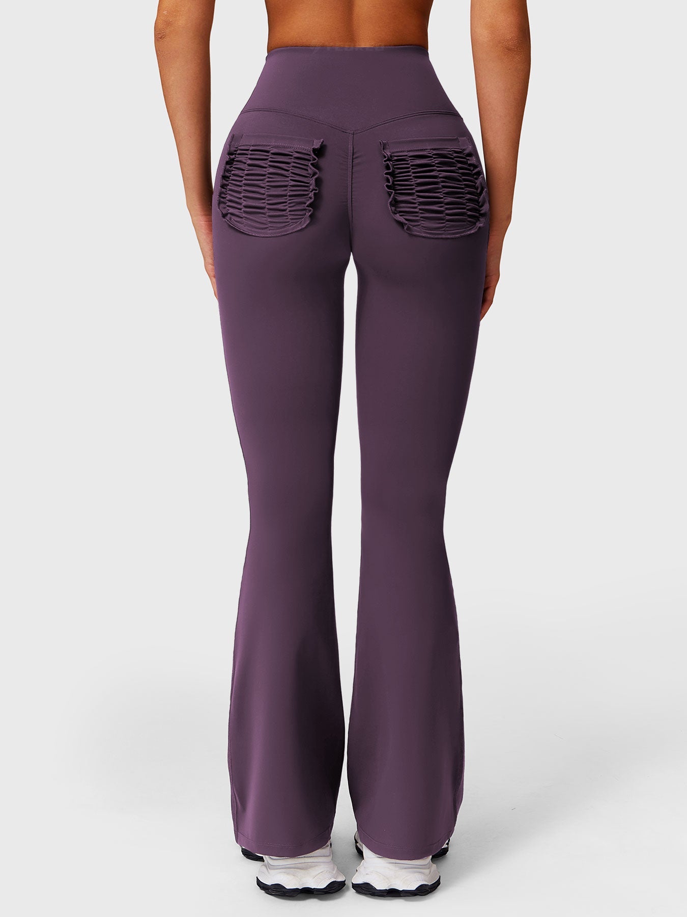 Tebeary Dosa Ruffle Pocket Flare Leggings